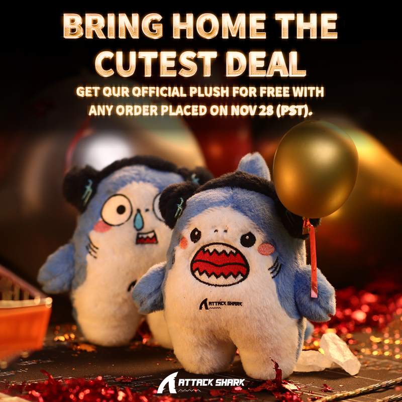 Reshaping the esports weapon, Attack Shark sweeps across gamers desktops with a Festive storm.