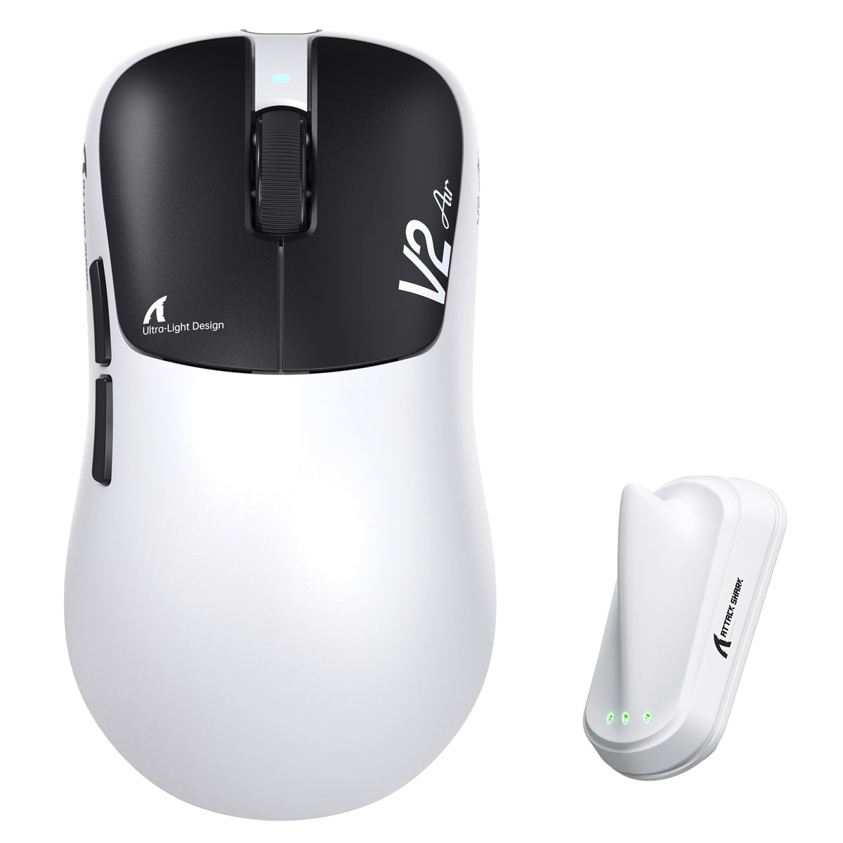 ATTACK SHARK V2 AIR PAW3955MAX Ergonomic Wireless Gaming Mouse