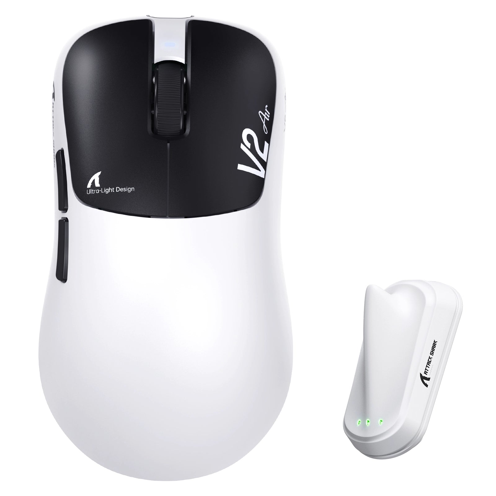 Souris gaming sans fil ergonomique ATTACK SHARK V2 AIR PAW3955MAX