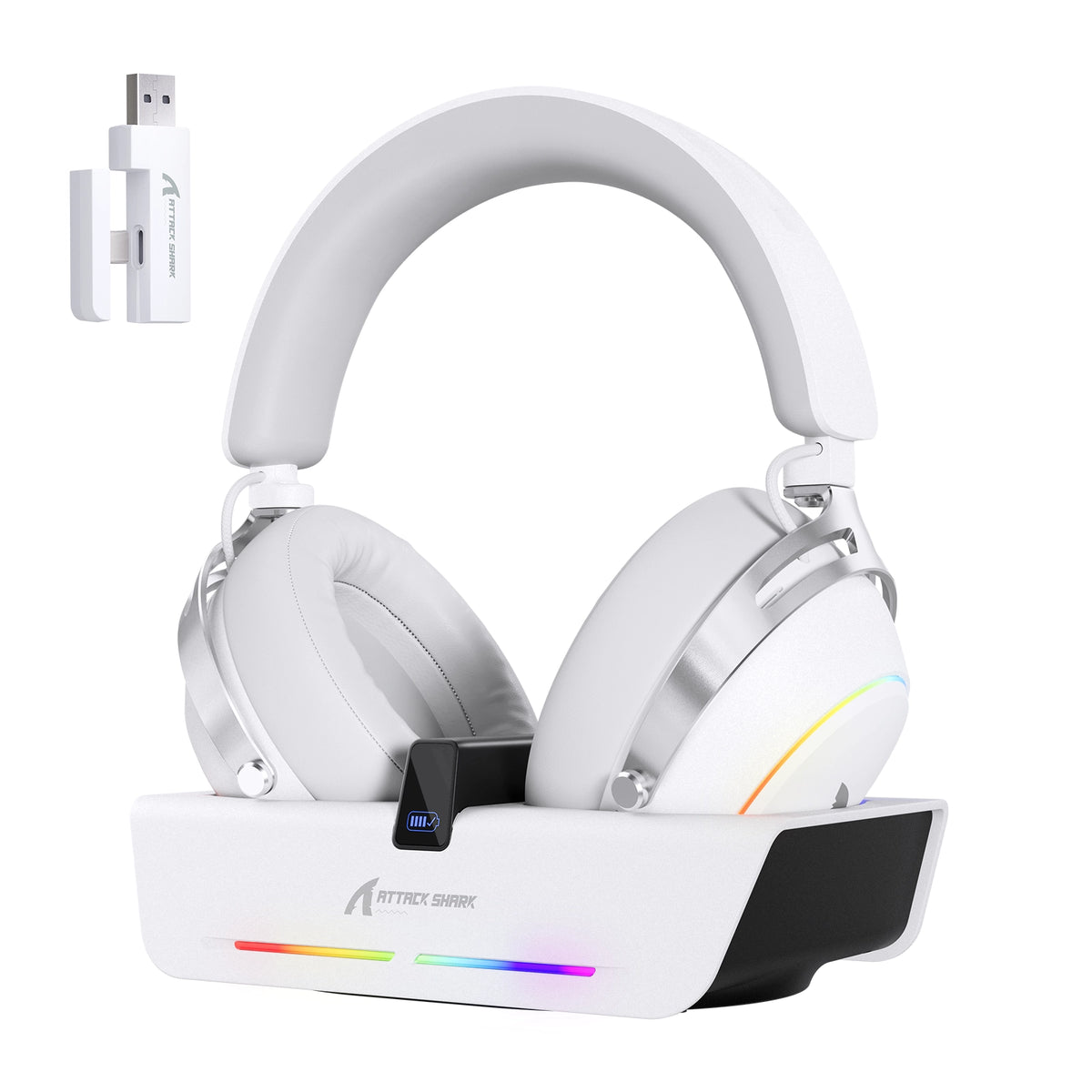 ATTACK SHARK X60 Wireless Gaming Headset with Magnetic Charging Dock