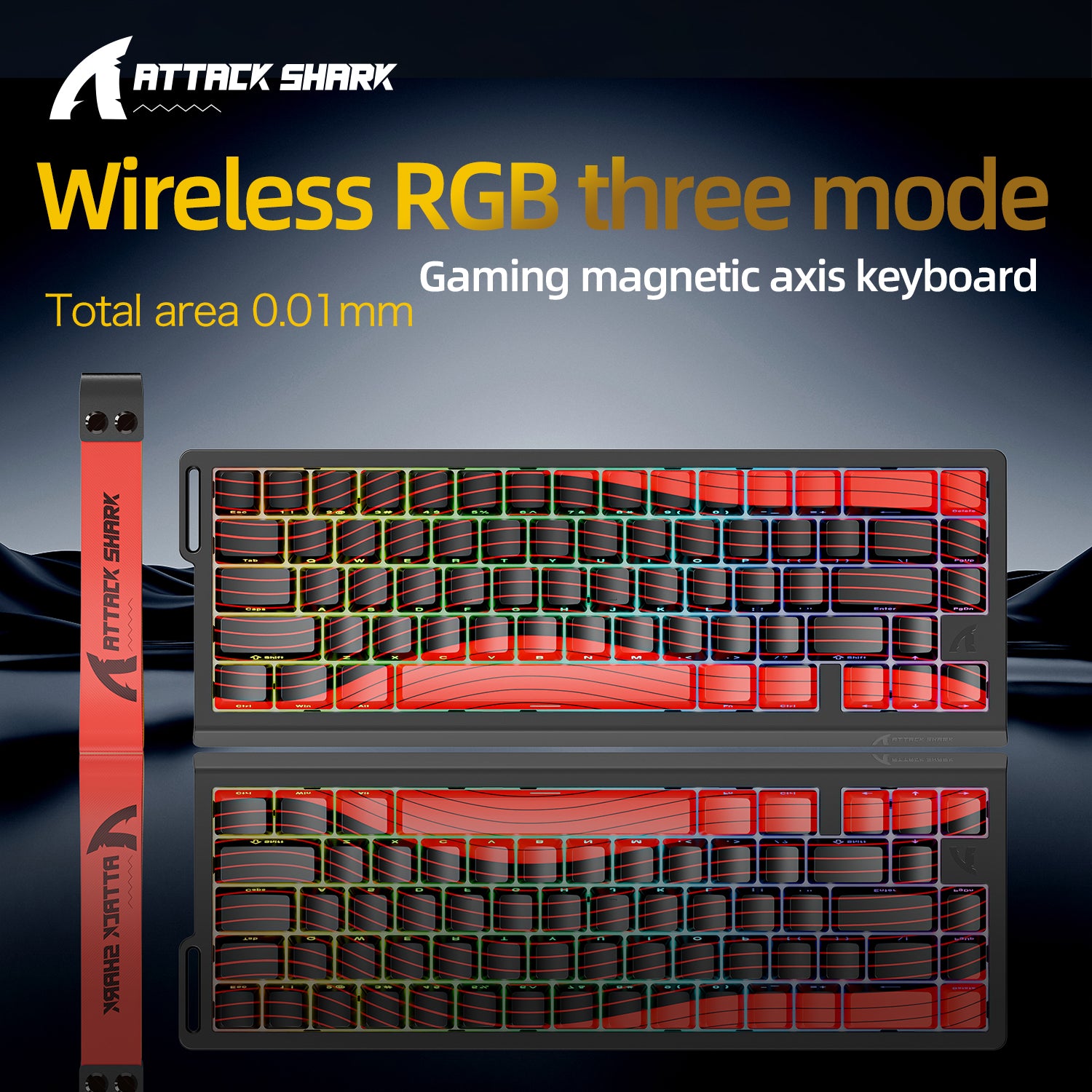 ATTACK SHARK X68PRO HE Wireless Rapid Trigger Keyboard Magnetic Switch