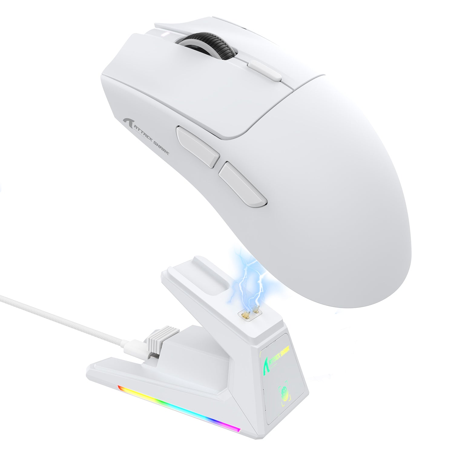 ATTACK SHARK X1 Tri-mode Gaming Mouse with Touchpad RGB Charging Dock PAW3395PRO Sensor