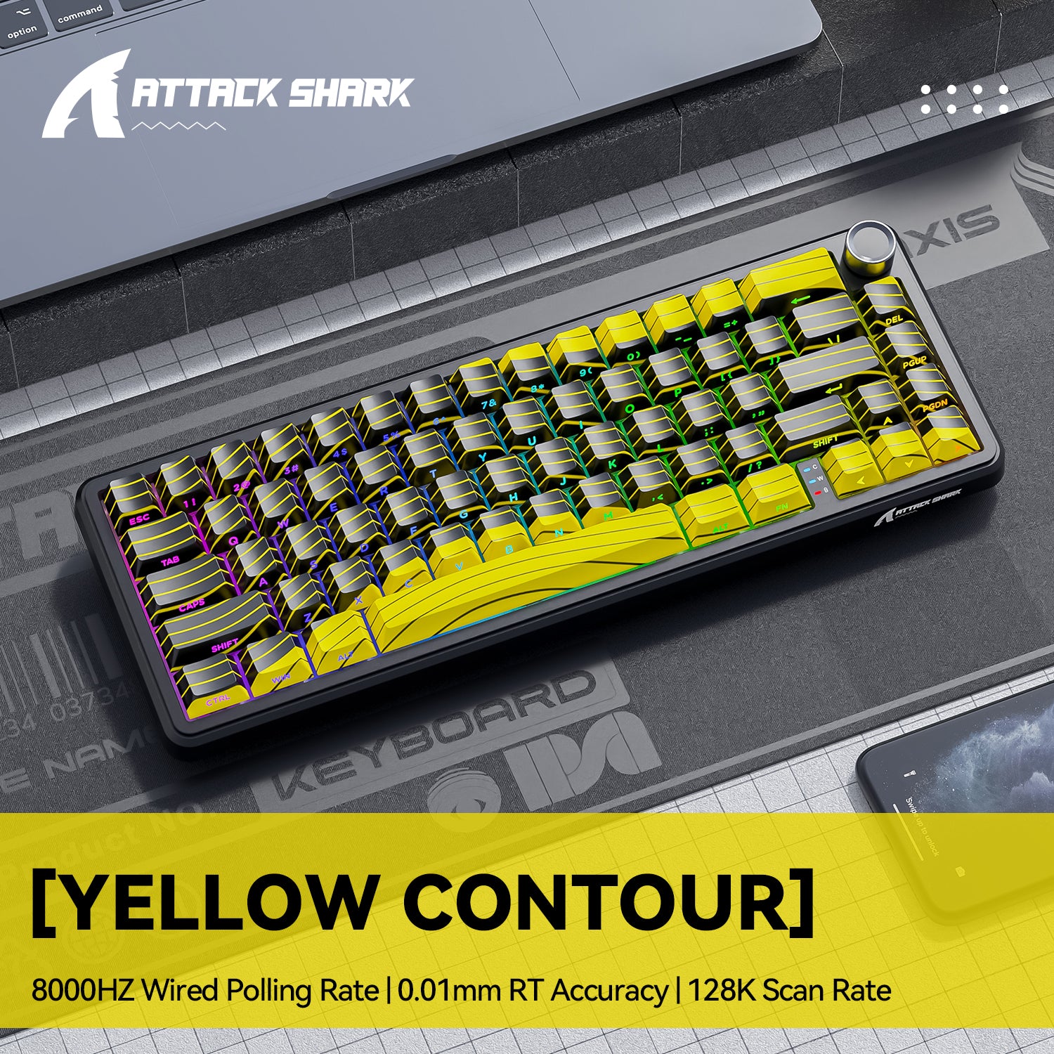 ATTACK SHARK X65PRO HE Wireless Rapid Trigger Keyboard Magnetic Switch