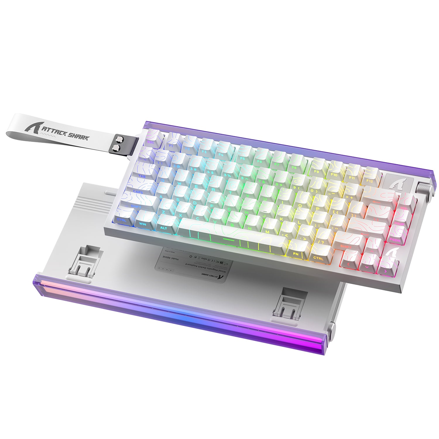 ATTACK SHARK R85 HE Rapid Trigger Keyboard Magnetic Switch with Custom Lightbox