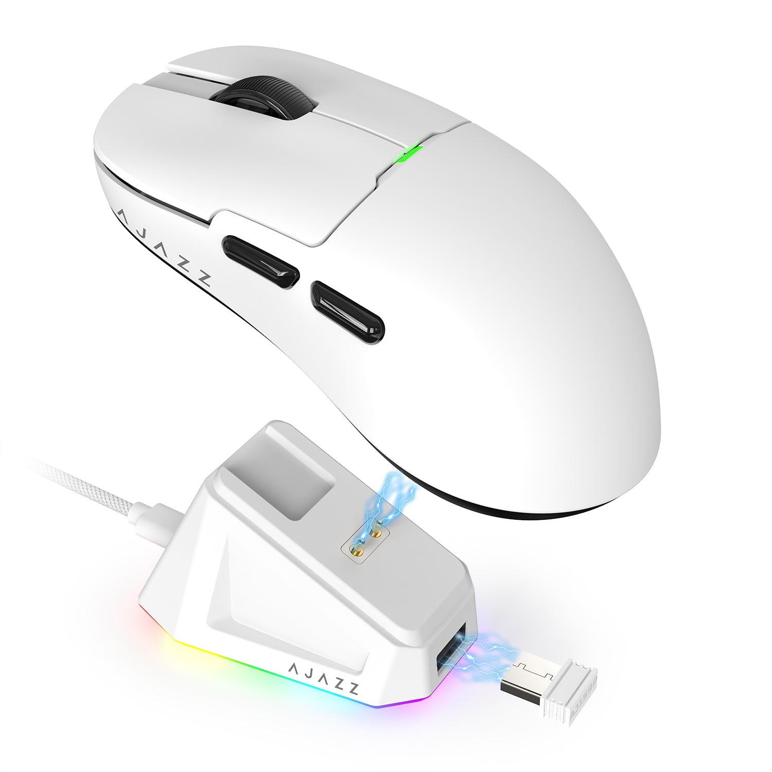 ATTACK SHARK x AJ159P Tri-mode Gaming Mouse with with Magnetic Charging Dock