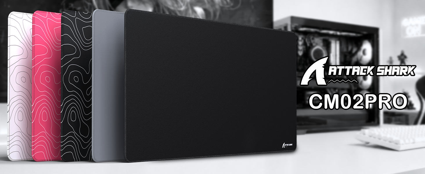 ATTACK SHARK CM02PRO eスポーツ ゲーミングマウスパッド（900x400x4 mm）