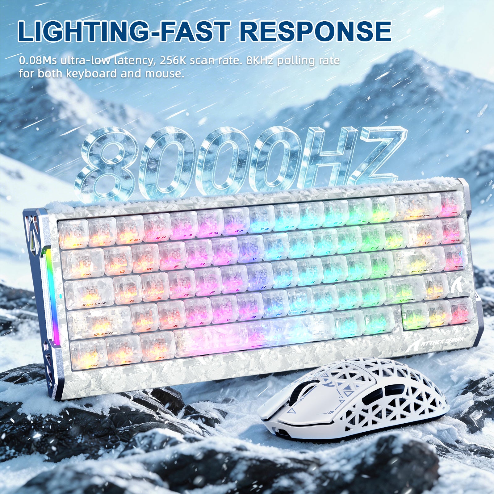 ATTACK SHARK R68 HE & R5 ULTRA カーボンファイバーゲーミングバンドル