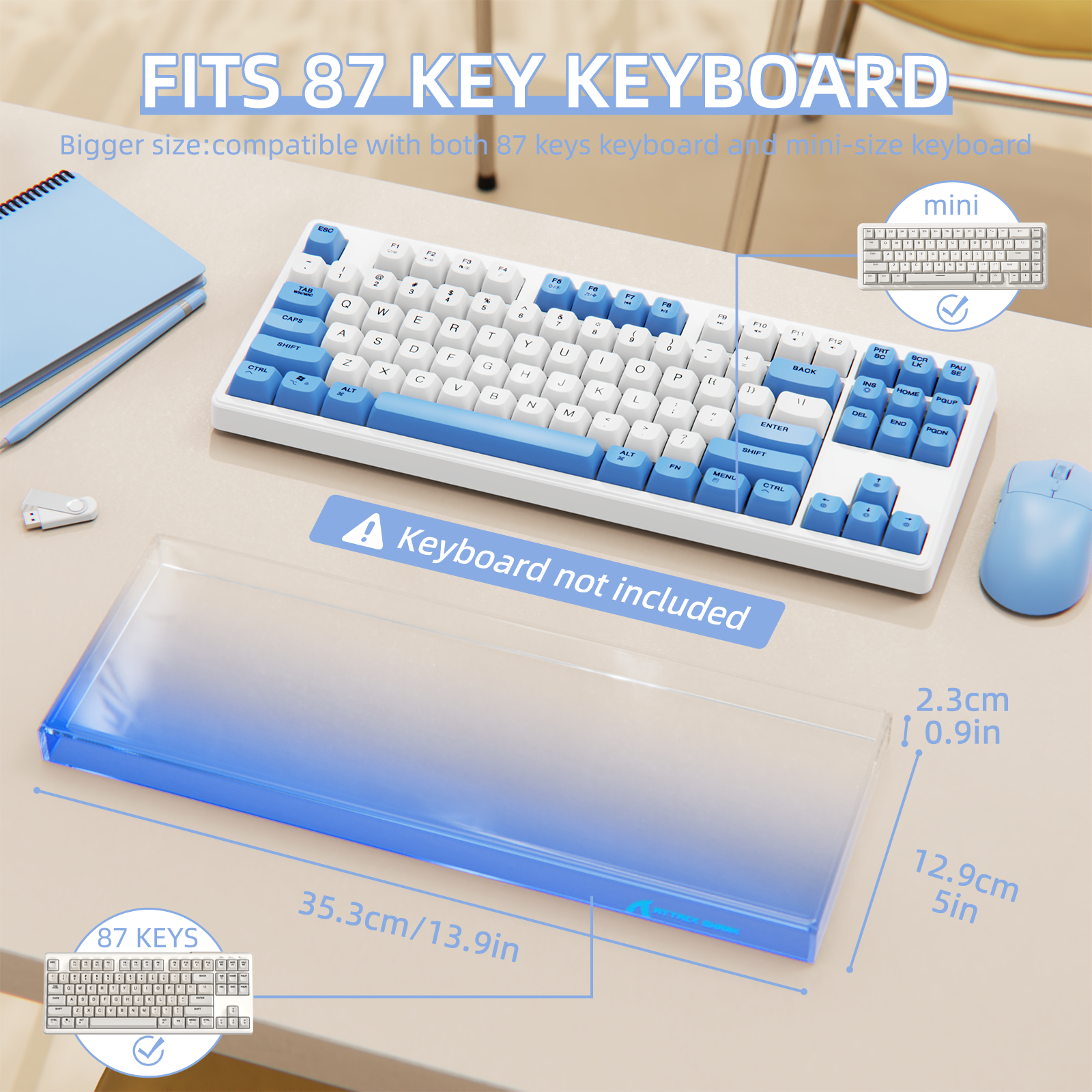 ATTACK SHARK 87 Keys Keyboard Dust Cover