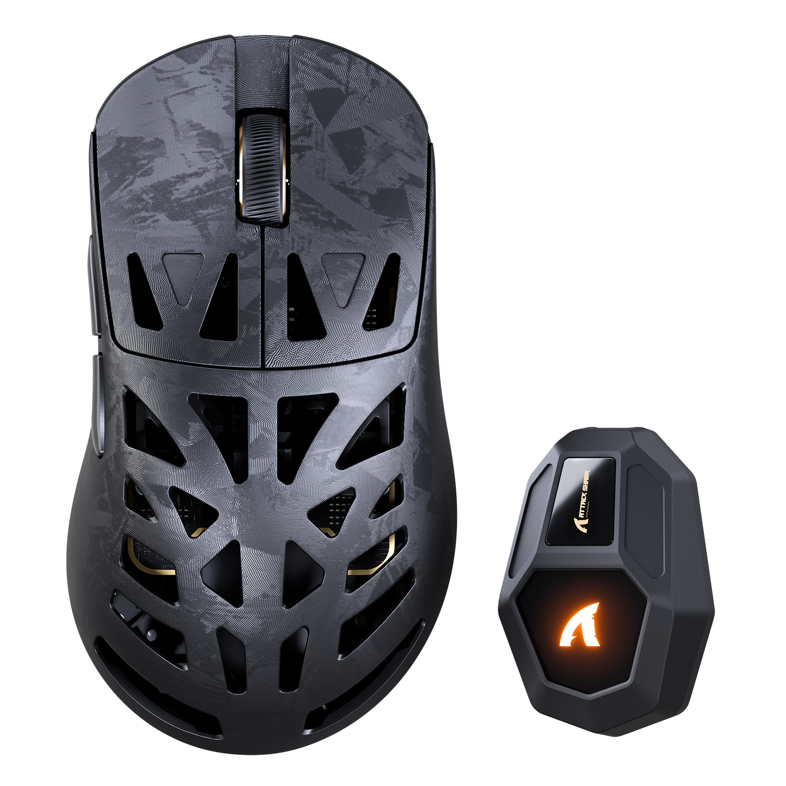 ATTACK SHARK RS6 ULTRA Carbonfaser Kabellose PAW3955MAX Gaming-Maus