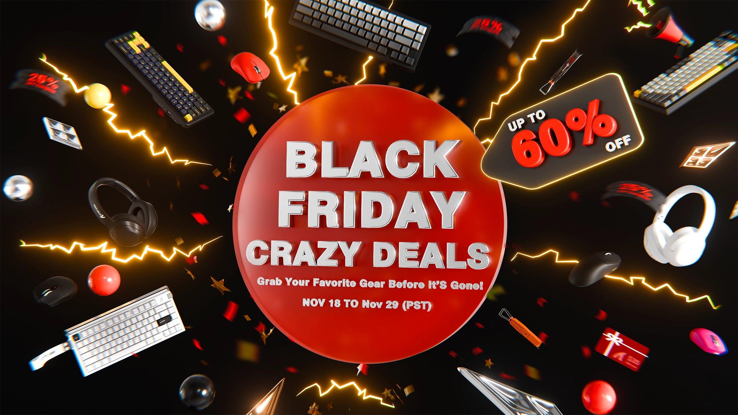 Reshaping the esports weapon, Attack Shark sweeps across gamers desktops with a Festive storm.