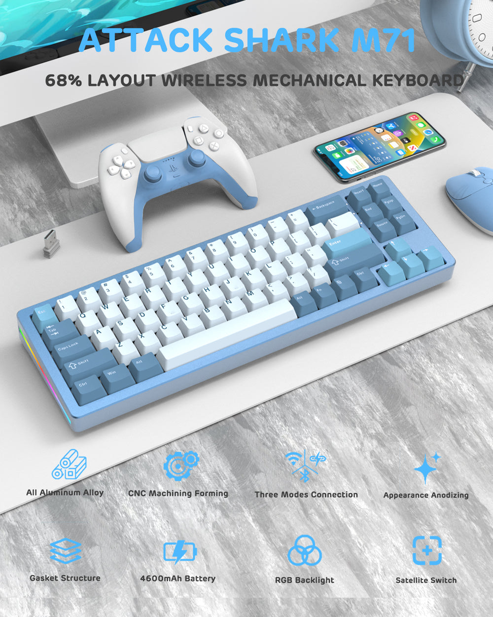 Top CNC Aluminum Wireless Keyboard | Ultimate Gaming Experience