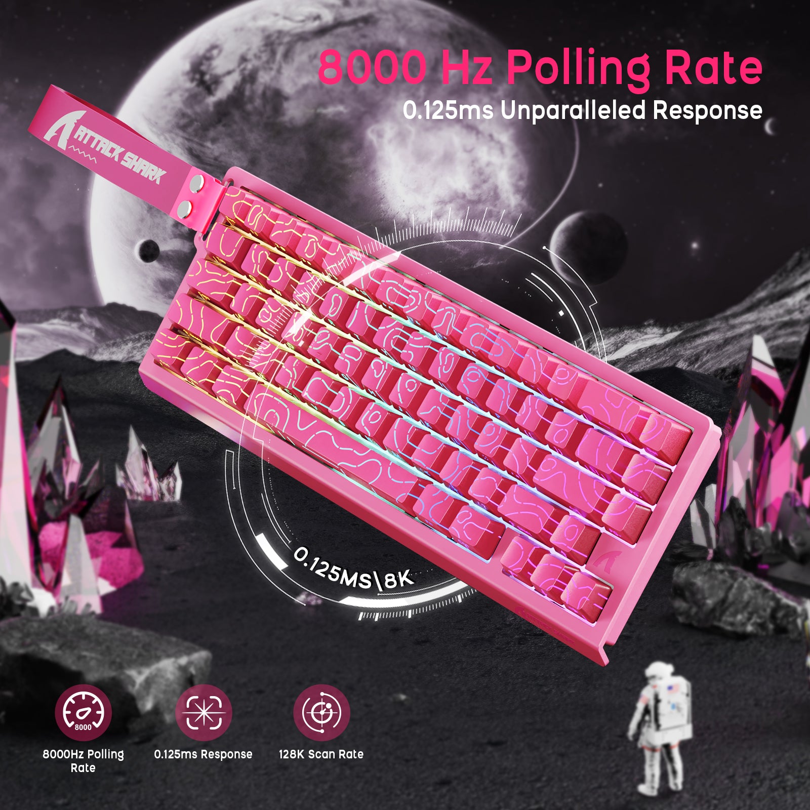 ATTACK SHARK X68HE マグネティックキーボードとX3ゲーミングマウスセット