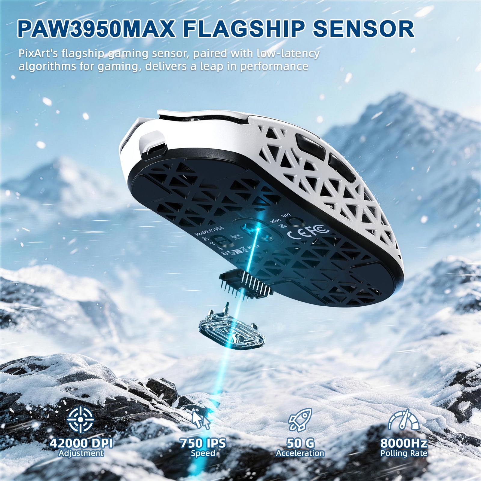 ATTACK SHARK R68 HE & R5 ULTRA カーボンファイバーゲーミングバンドル