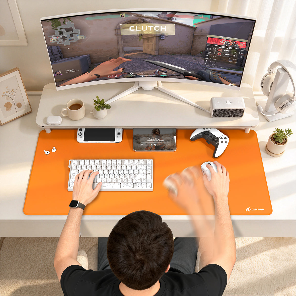 Tapis de Souris Gaming eSport ATTACK SHARK CM02PRO (900x400x4 MM)
