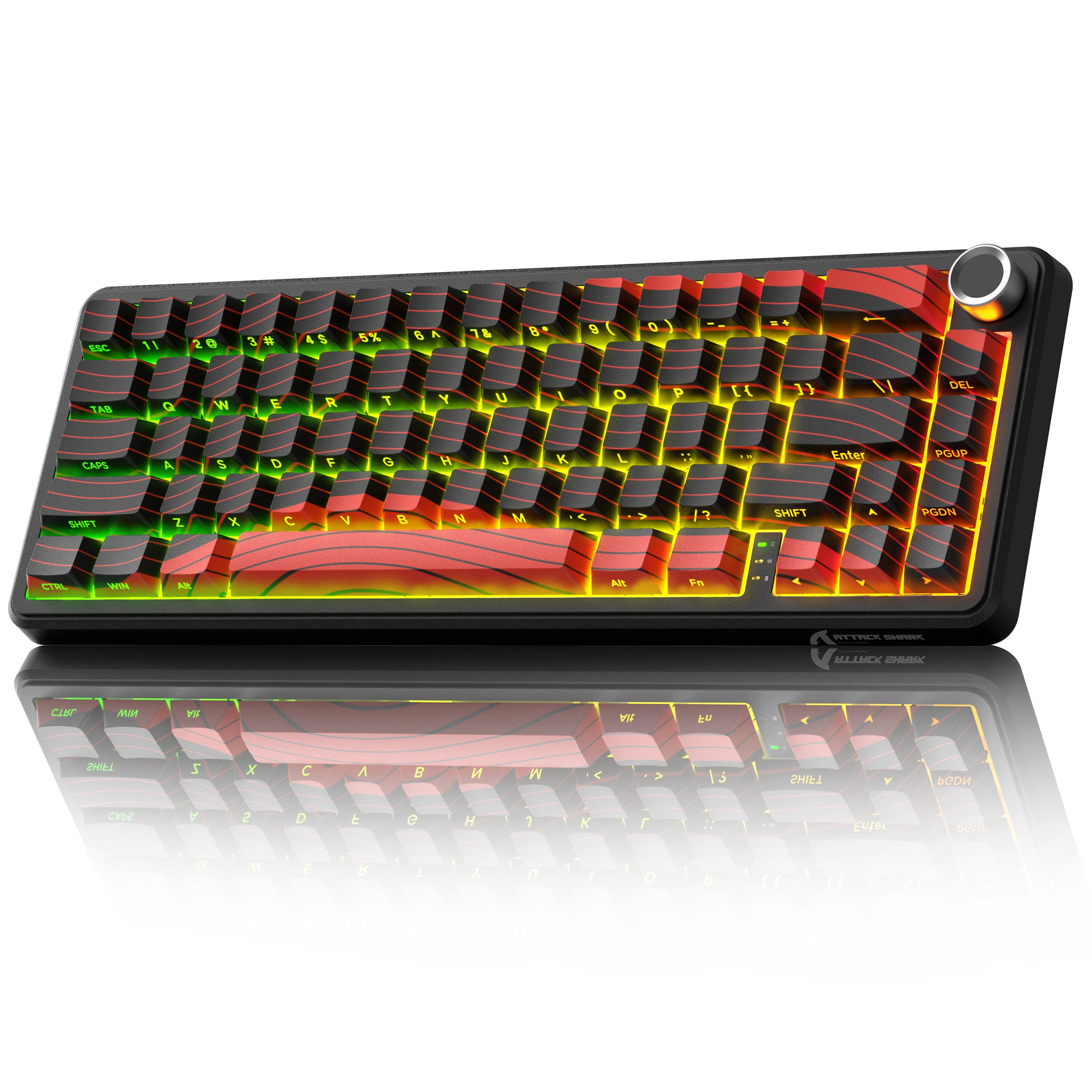 Clavier à déclenchement rapide sans fil ATTACK SHARK X65PRO HE avec interrupteur magnétique