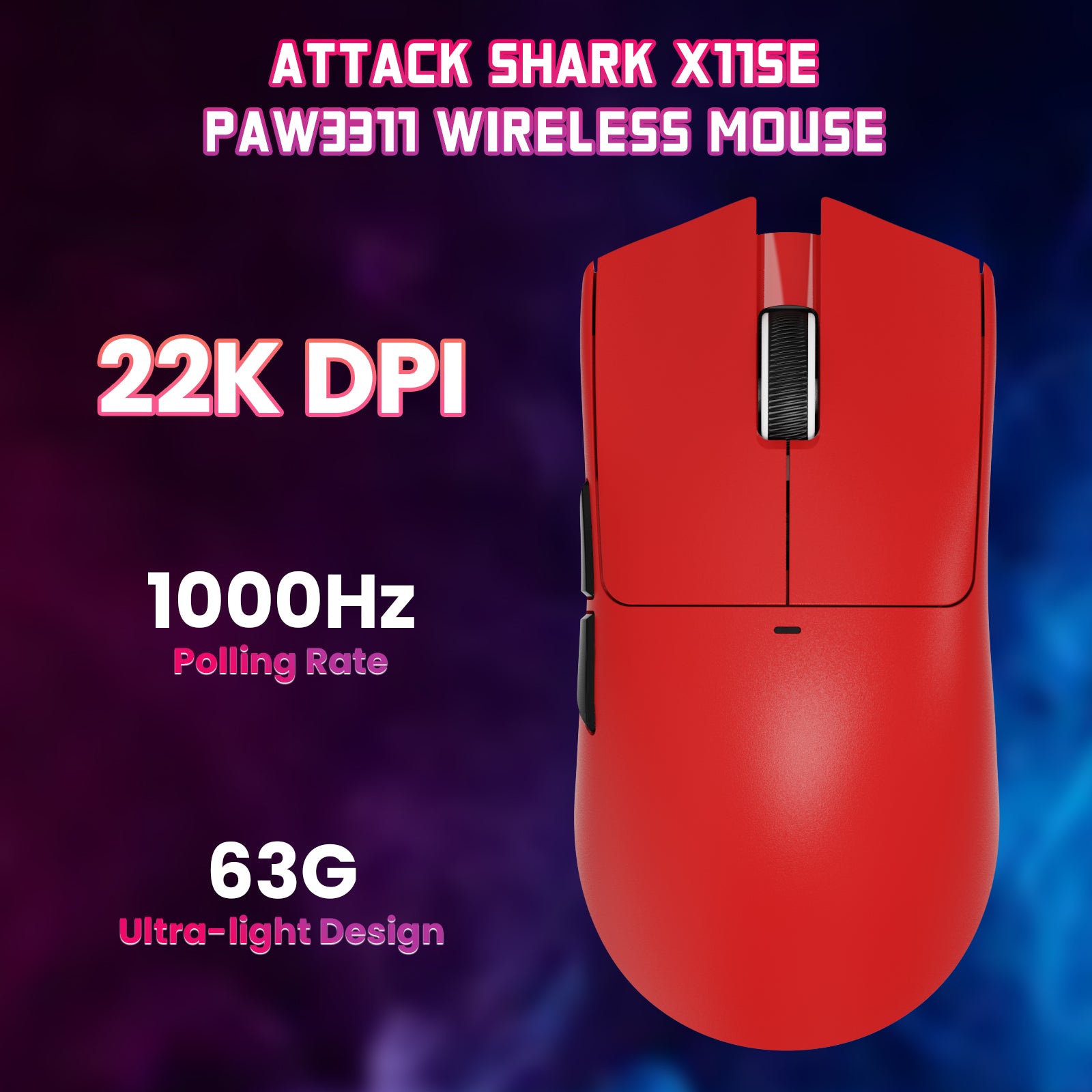 ATTACK SHARK X11SE Wireless Gaming Mouse