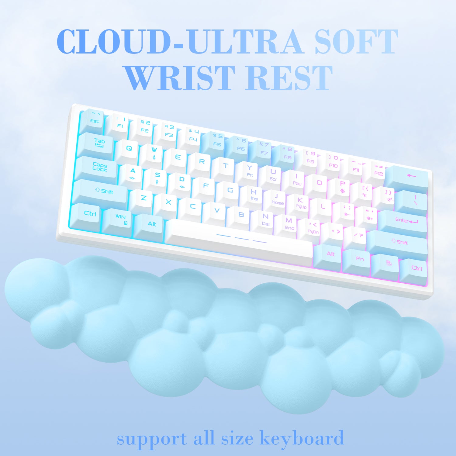 ATTACK SHARK Cloud Keyboard Wrist Rest