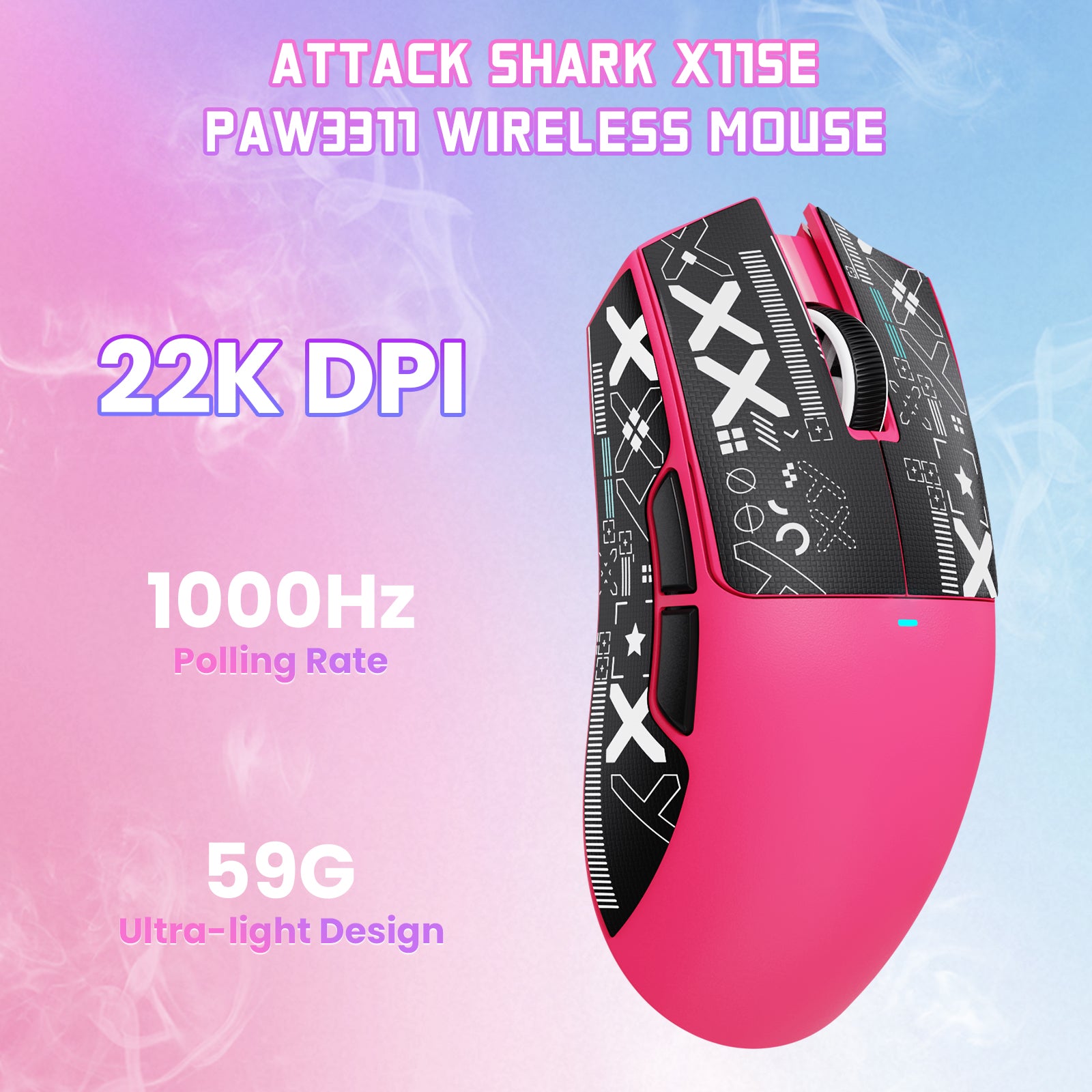 ATTACK SHARK X11SE Kabellose Gaming-Maus