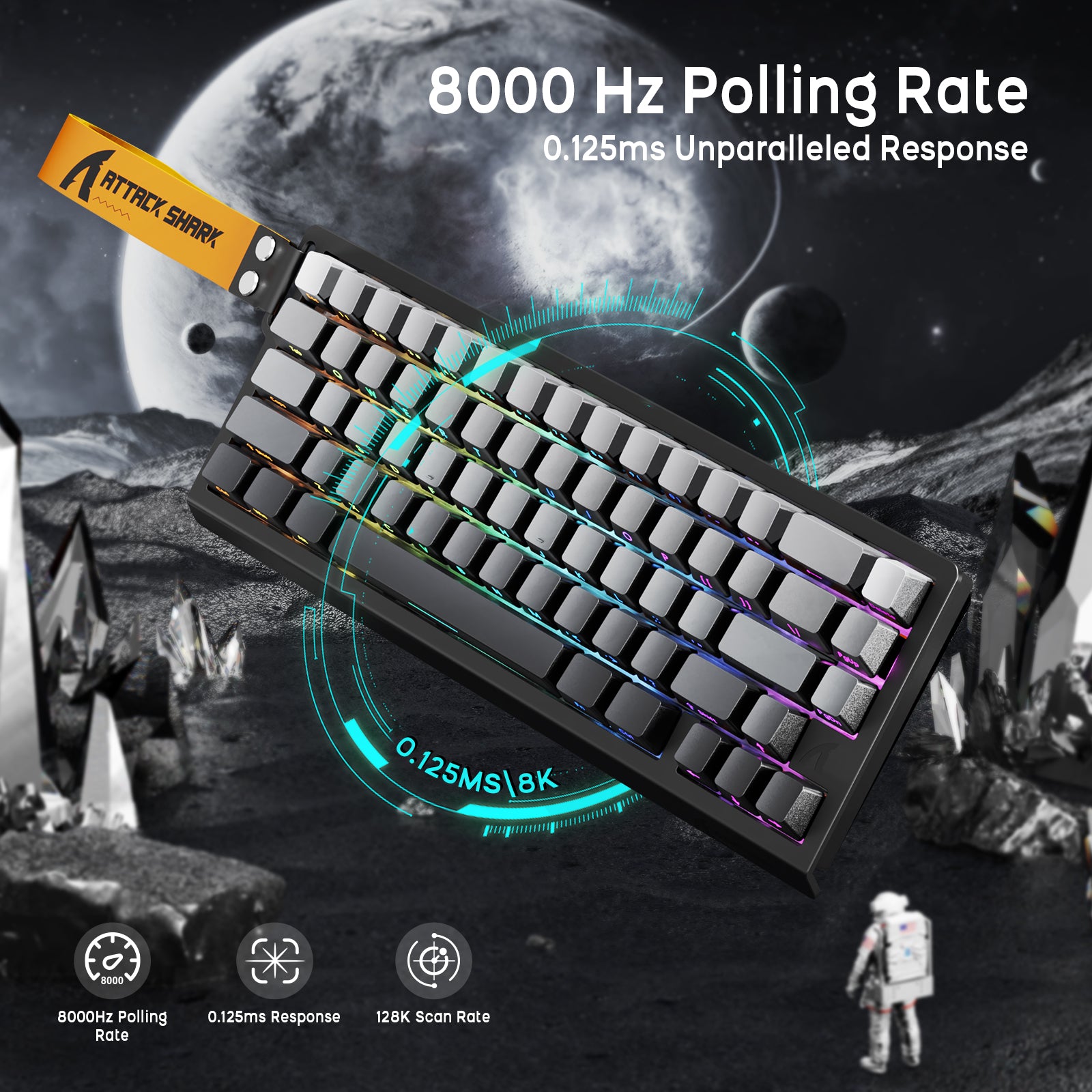 ATTACK SHARK X68HE マグネティックキーボードとX3ゲーミングマウスセット