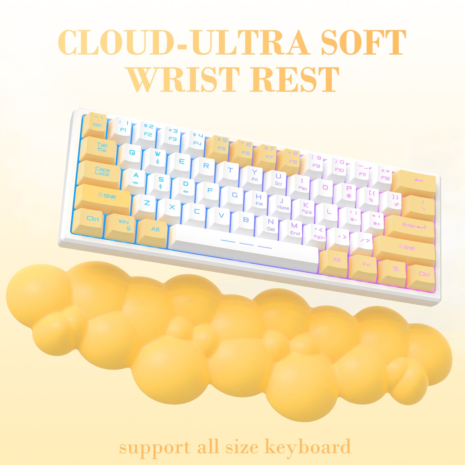 ATTACK SHARK Cloud Keyboard Wrist Rest