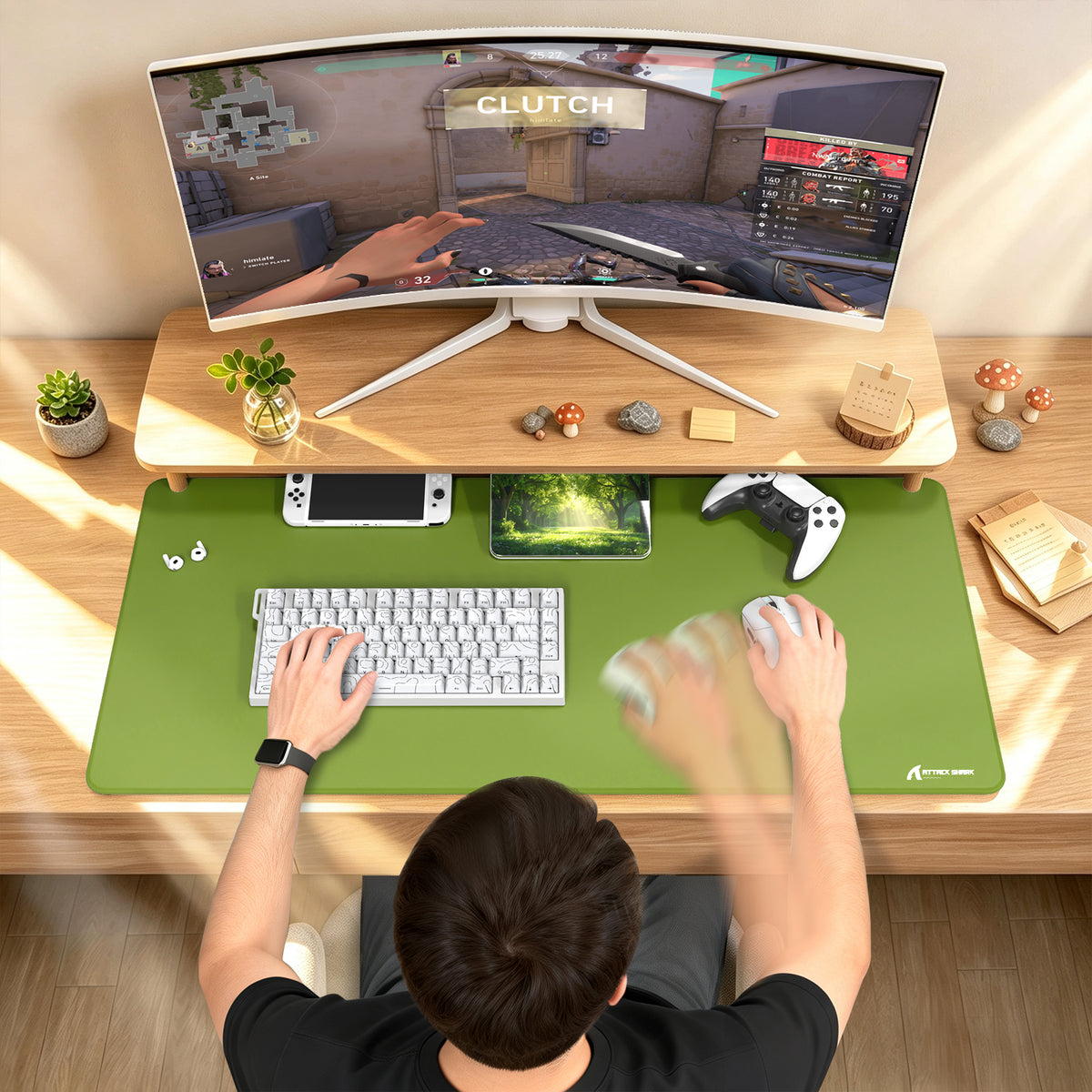 Tapis de Souris Gaming eSport ATTACK SHARK CM02PRO (900x400x4 MM)