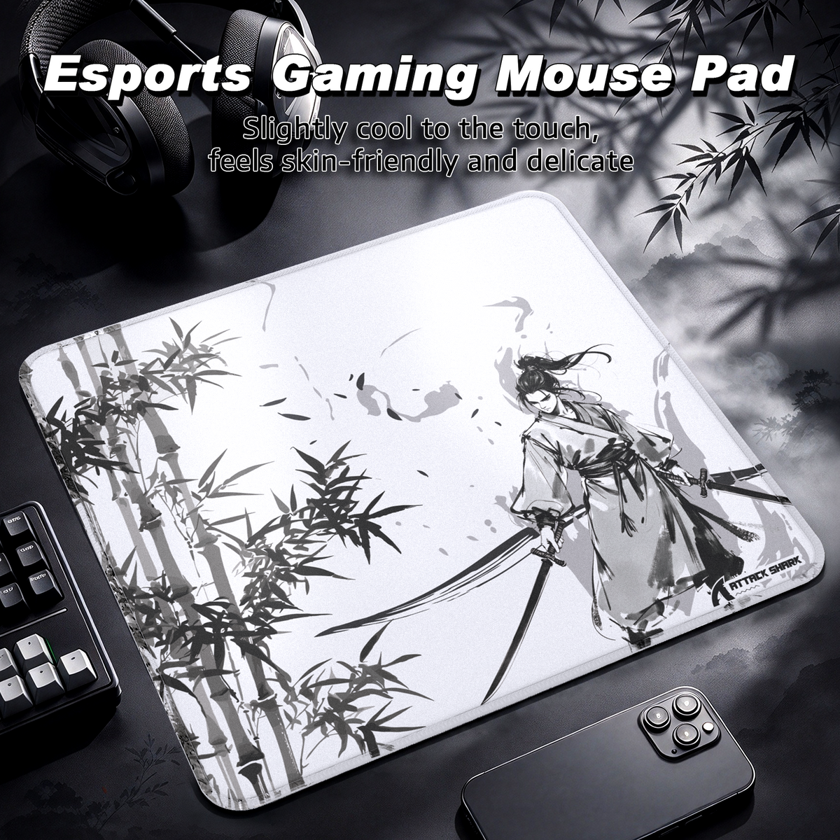 ATTACK SHARK CM02 Tapis de souris eSport (450x400x4 mm)