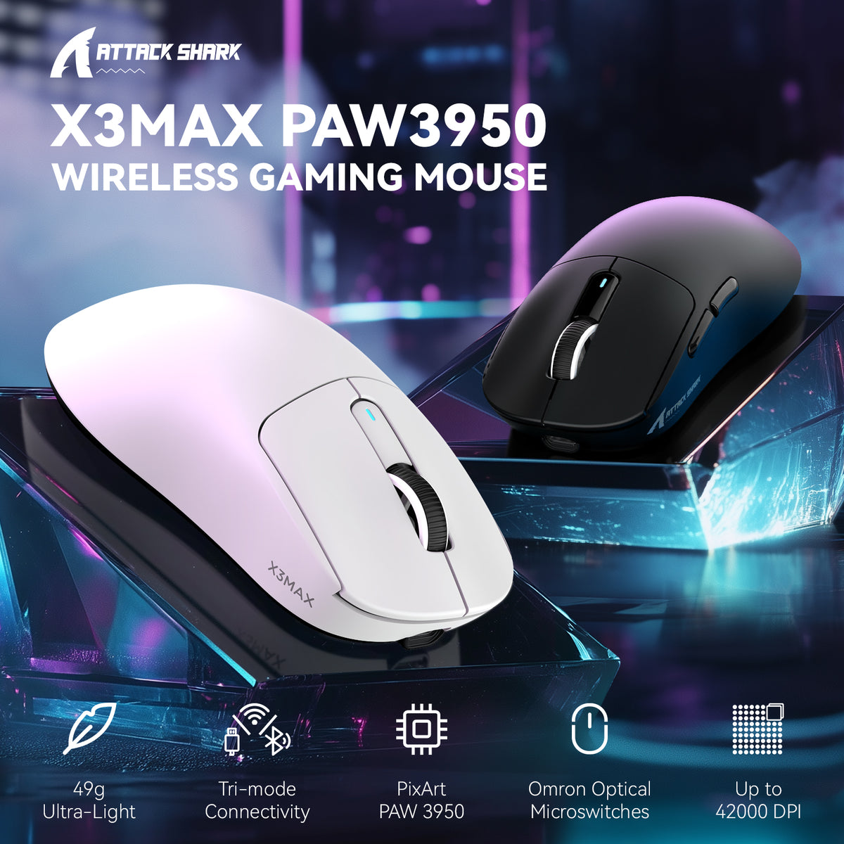 3950 Precision Gaming Mouse PAW3950 | X3MAX Performance