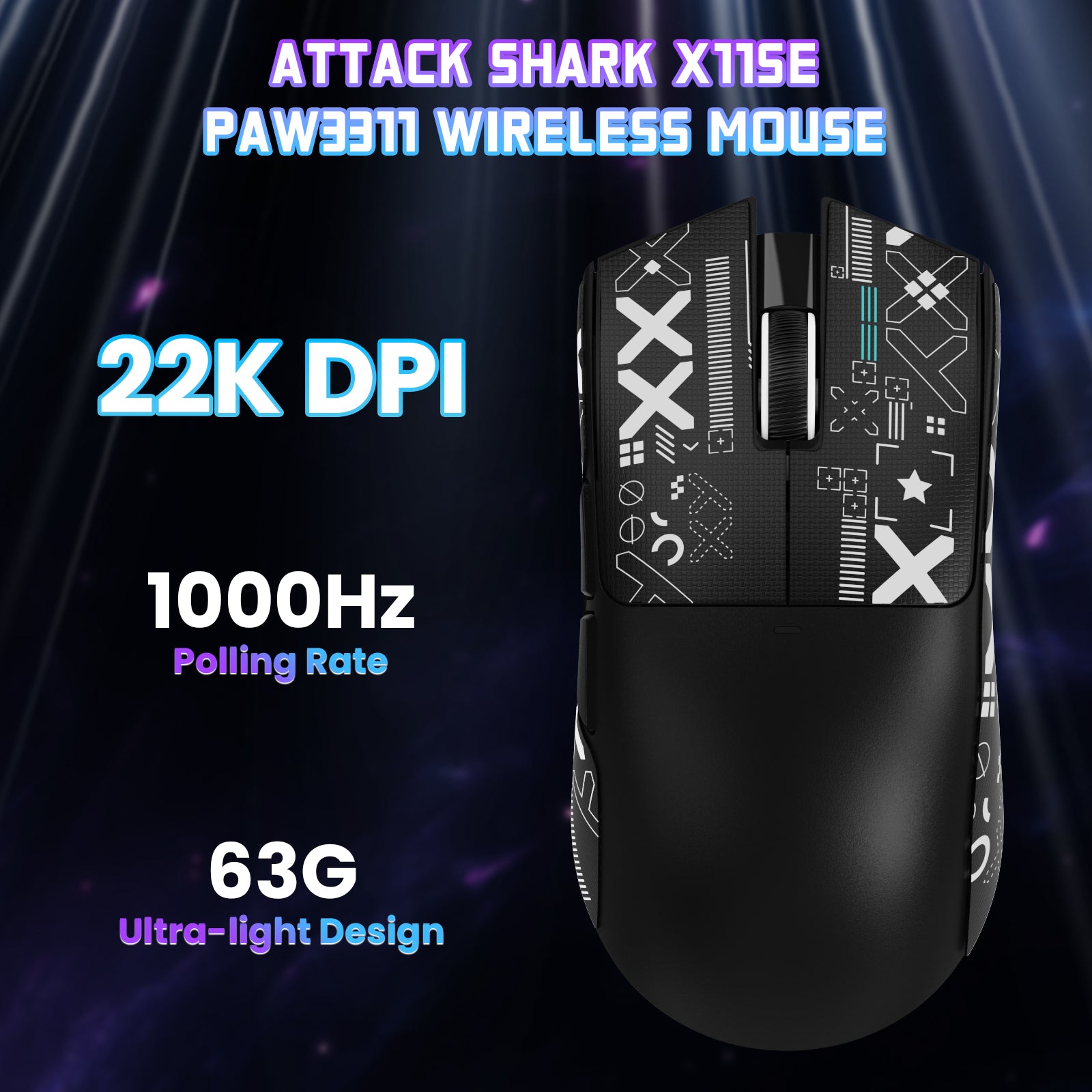 ATTACK SHARK X11SE Wireless Gaming Mouse