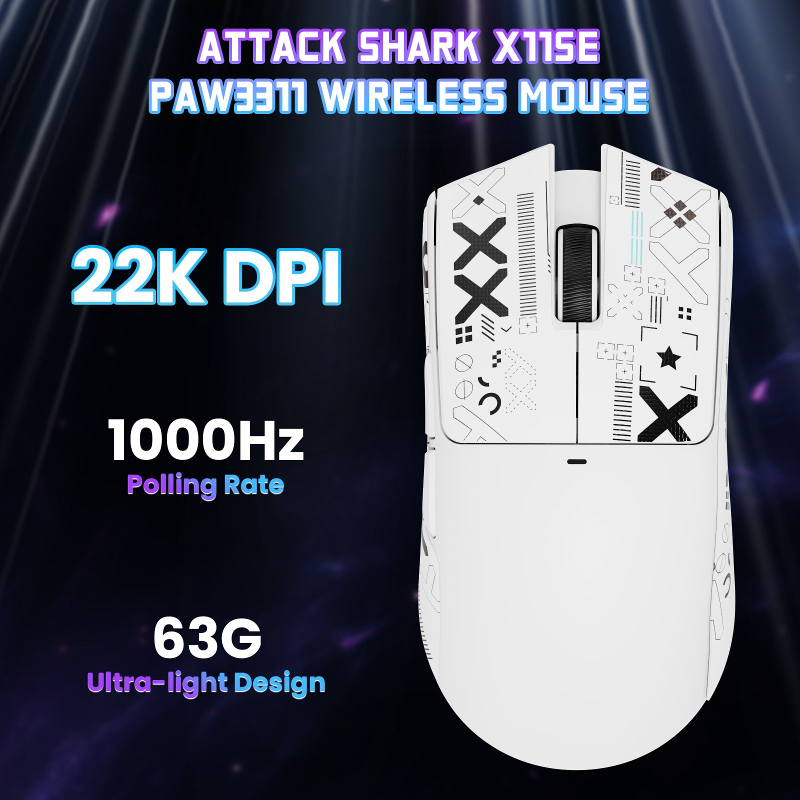 ATTACK SHARK X11SE Wireless Gaming Mouse