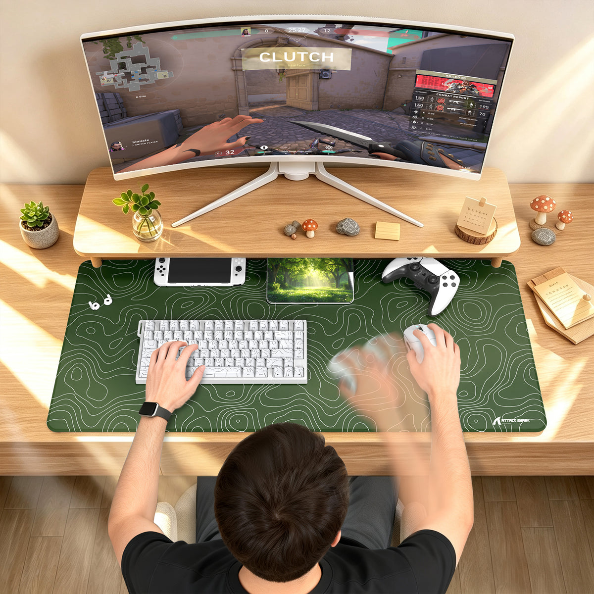 Tapis de Souris Gaming eSport ATTACK SHARK CM02PRO (900x400x4 MM)