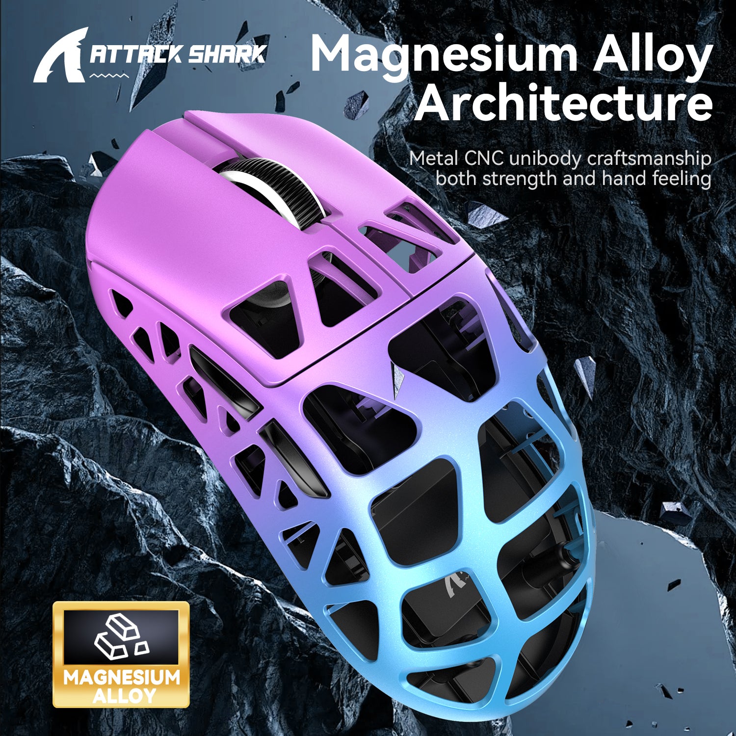 ATTACK SHARK R3 Magnesium Alloy Gaming Mouse 8K