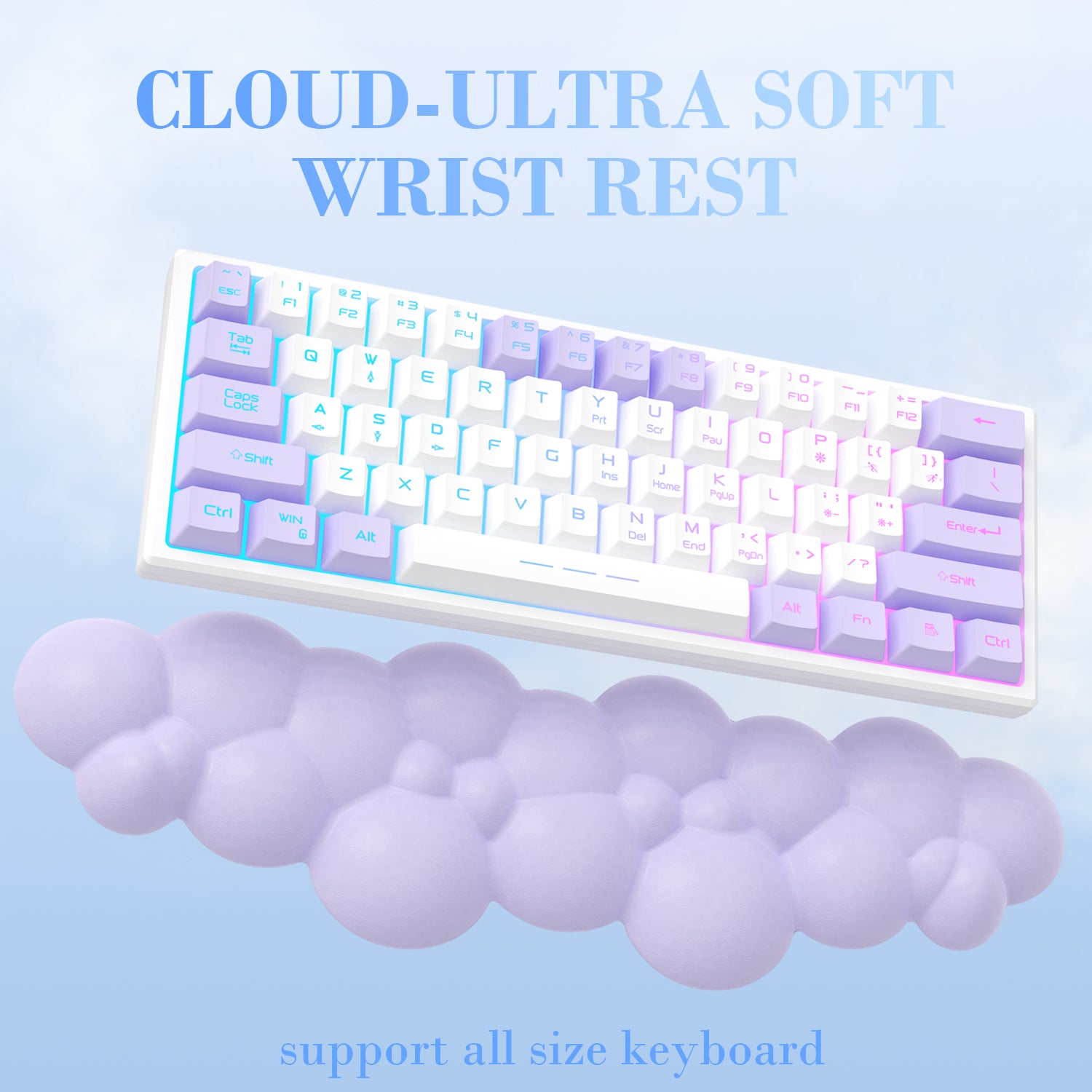 ATTACK SHARK Cloud Keyboard Wrist Rest