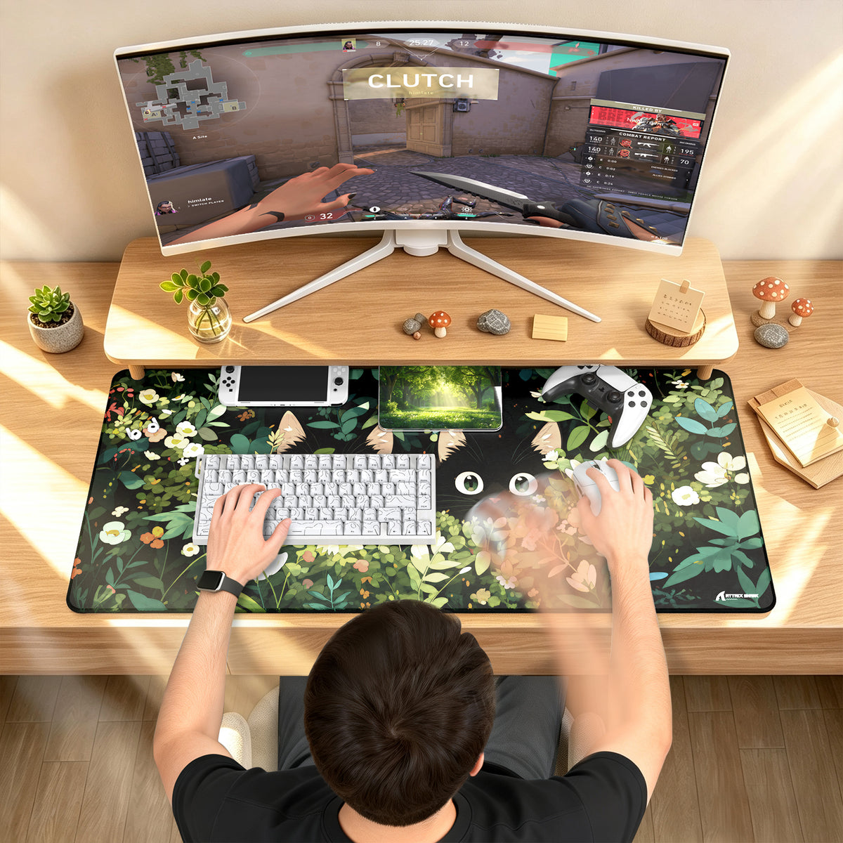 Tapis de Souris Gaming eSport ATTACK SHARK CM02PRO (900x400x4 MM)