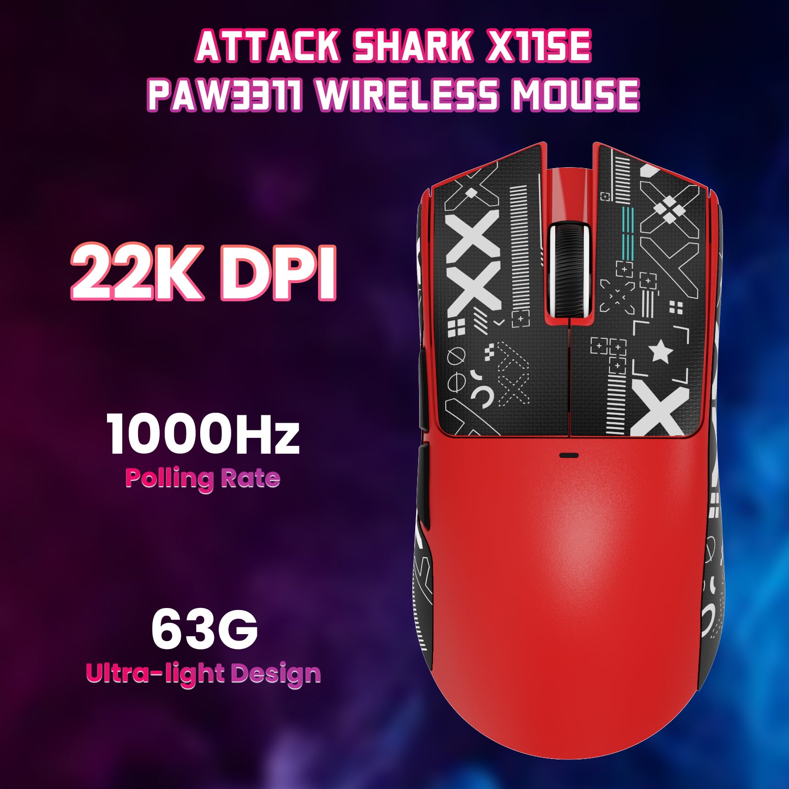 ATTACK SHARK X11SE Wireless Gaming Mouse