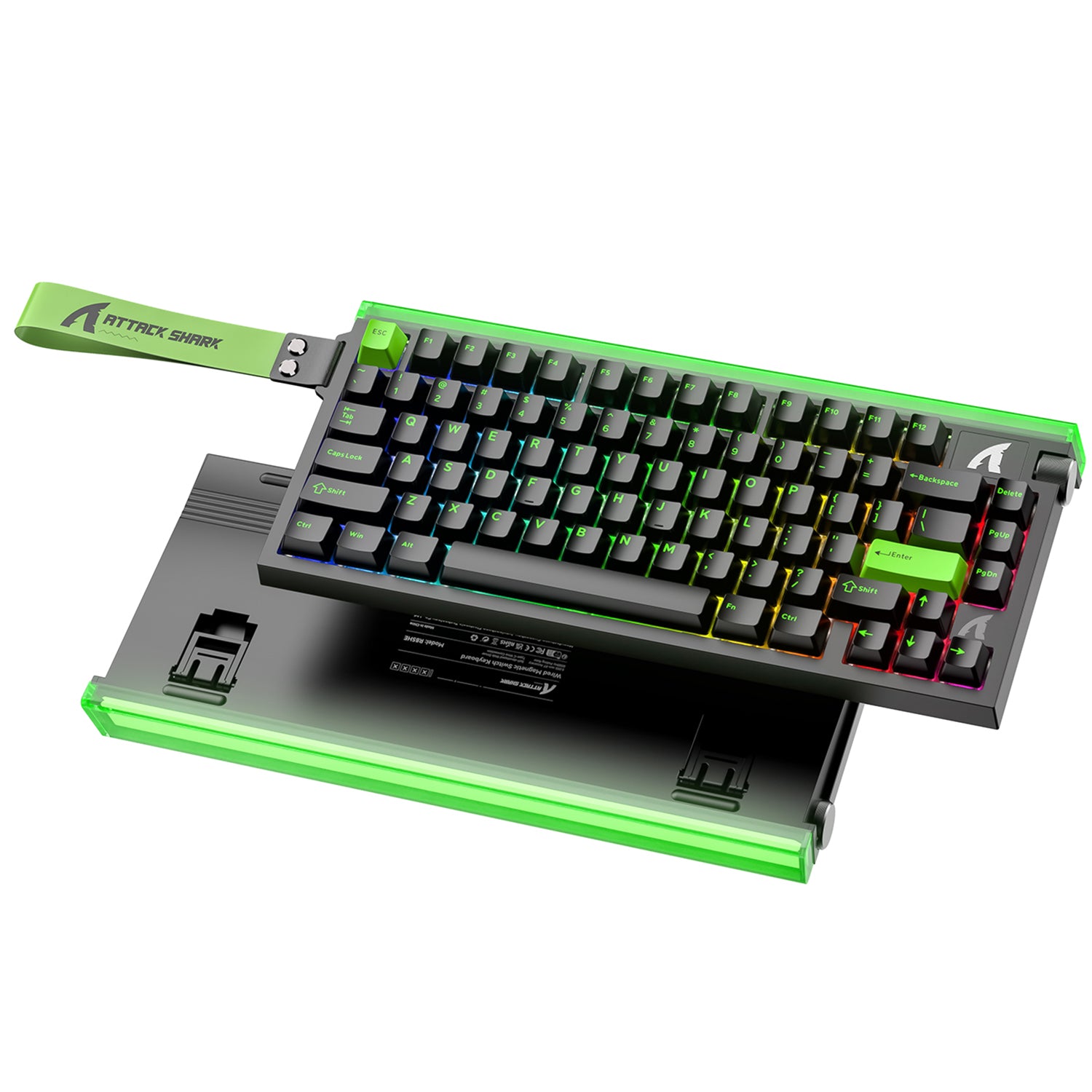 ATTACK SHARK R85 HE Rapid Trigger Keyboard Magnetic Switch with Custom Lightbox