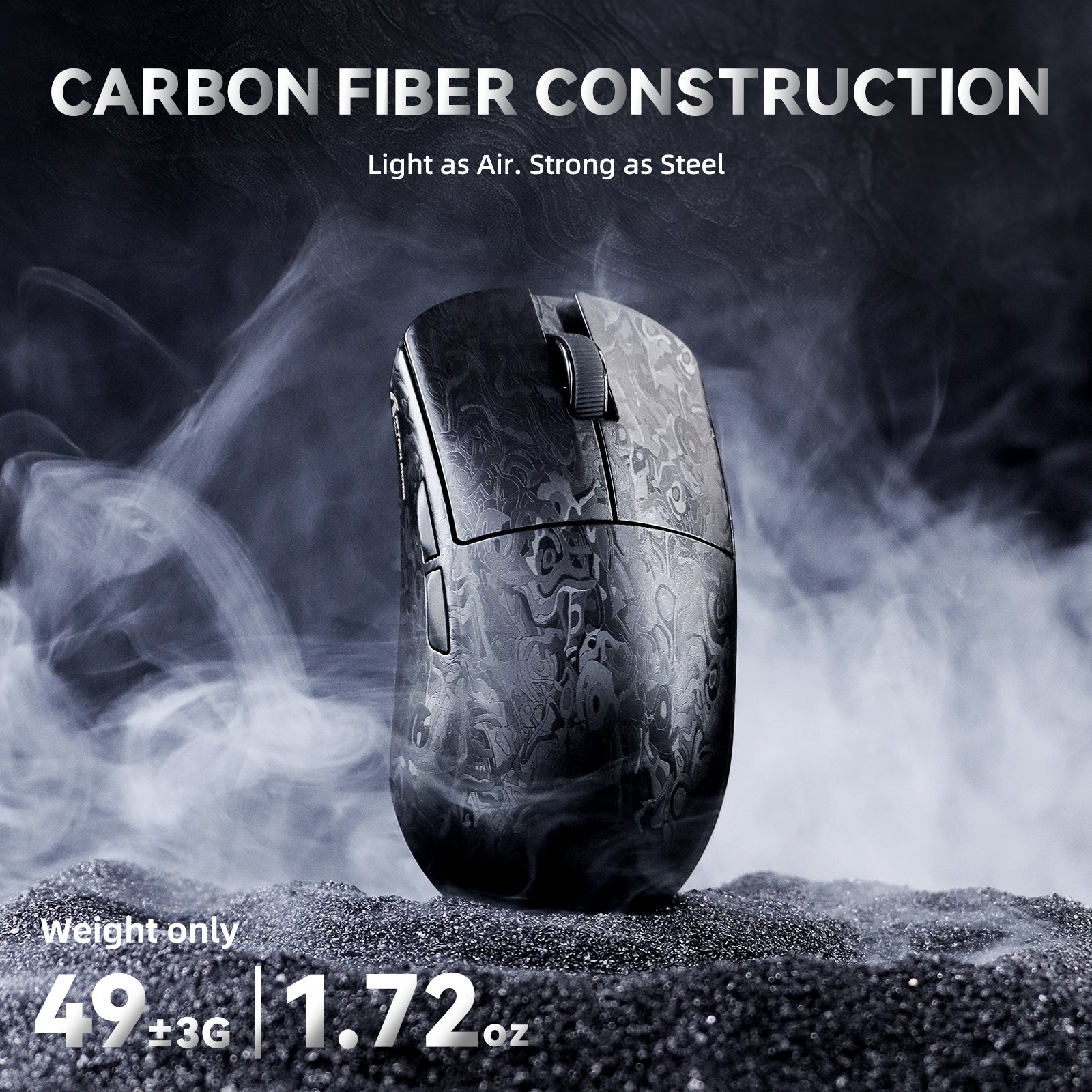 Souris de jeu sans fil 8K ATTACK SHARK R11 ULTRA en fibre de carbone PAW3950MAX avec câble LED C06 Ultra