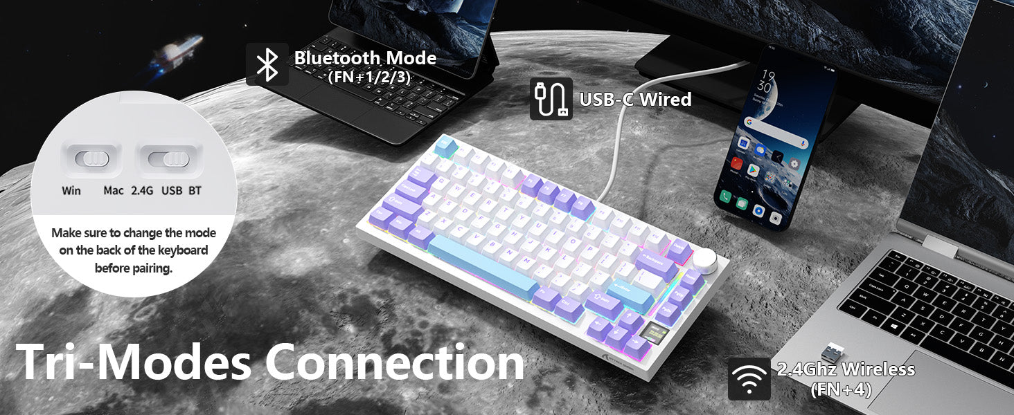 Clavier mécanique à joint tri-mode ATTACK SHARK X820Ultra