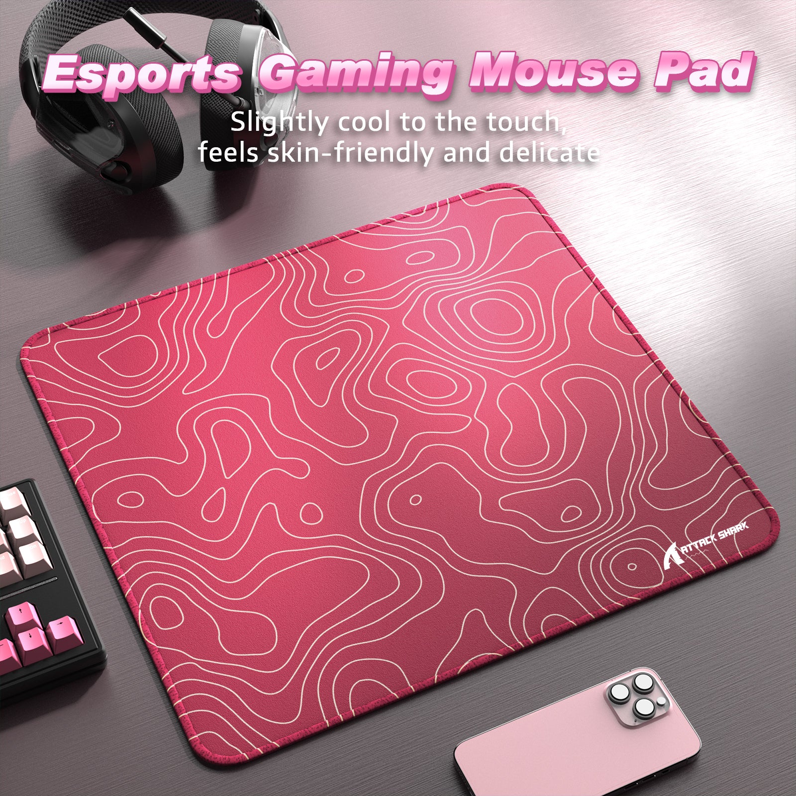Tapis de souris de jeu eSport ATTACK SHARK CM02