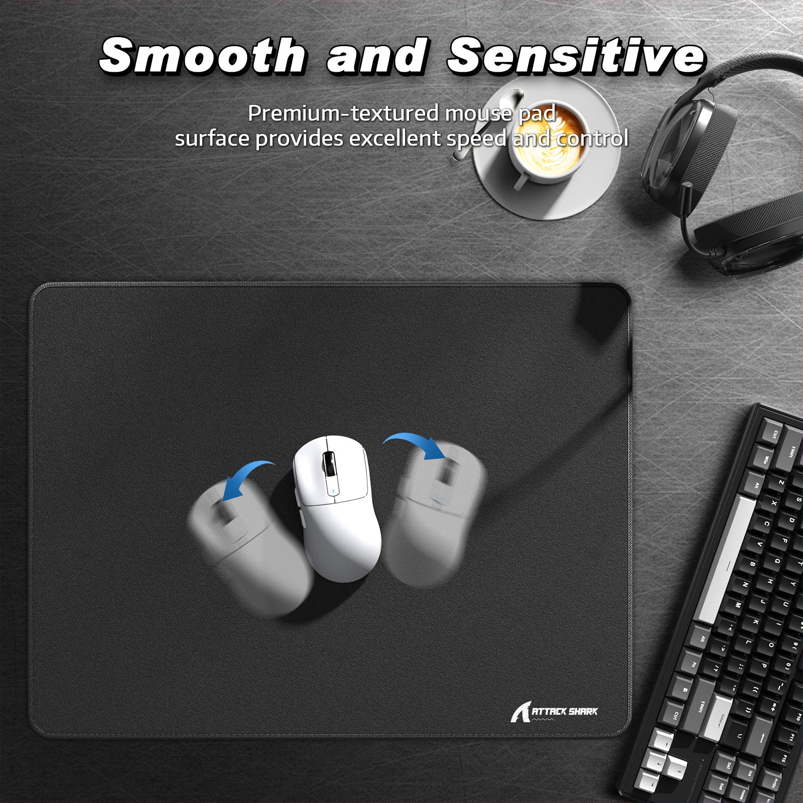 ATTACK SHARK CM02SE eSport Gaming Muismat (410x310x4 MM)