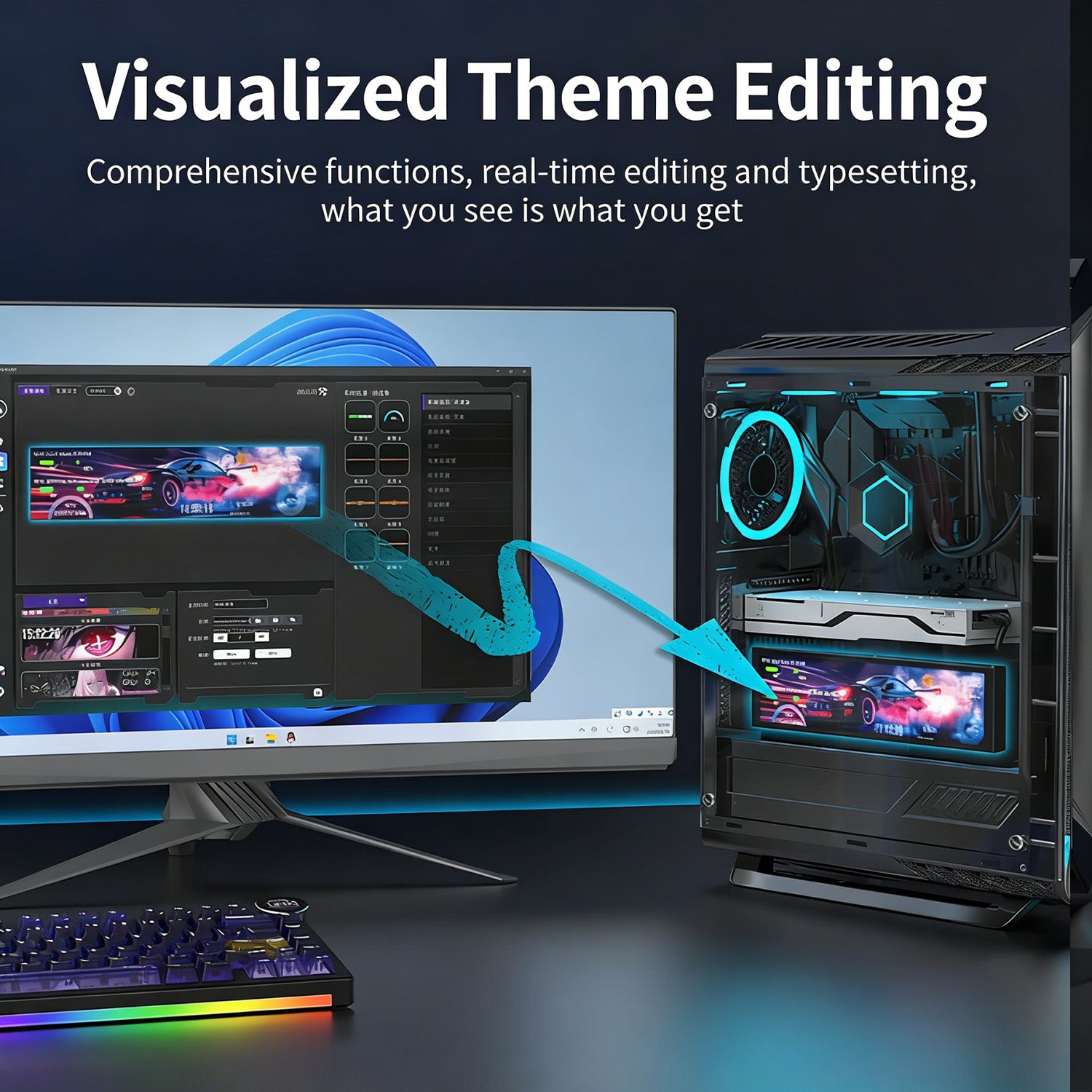 ATTACK SHARK x AJAZZ Monitor IPS LCD de 9,2 polegadas