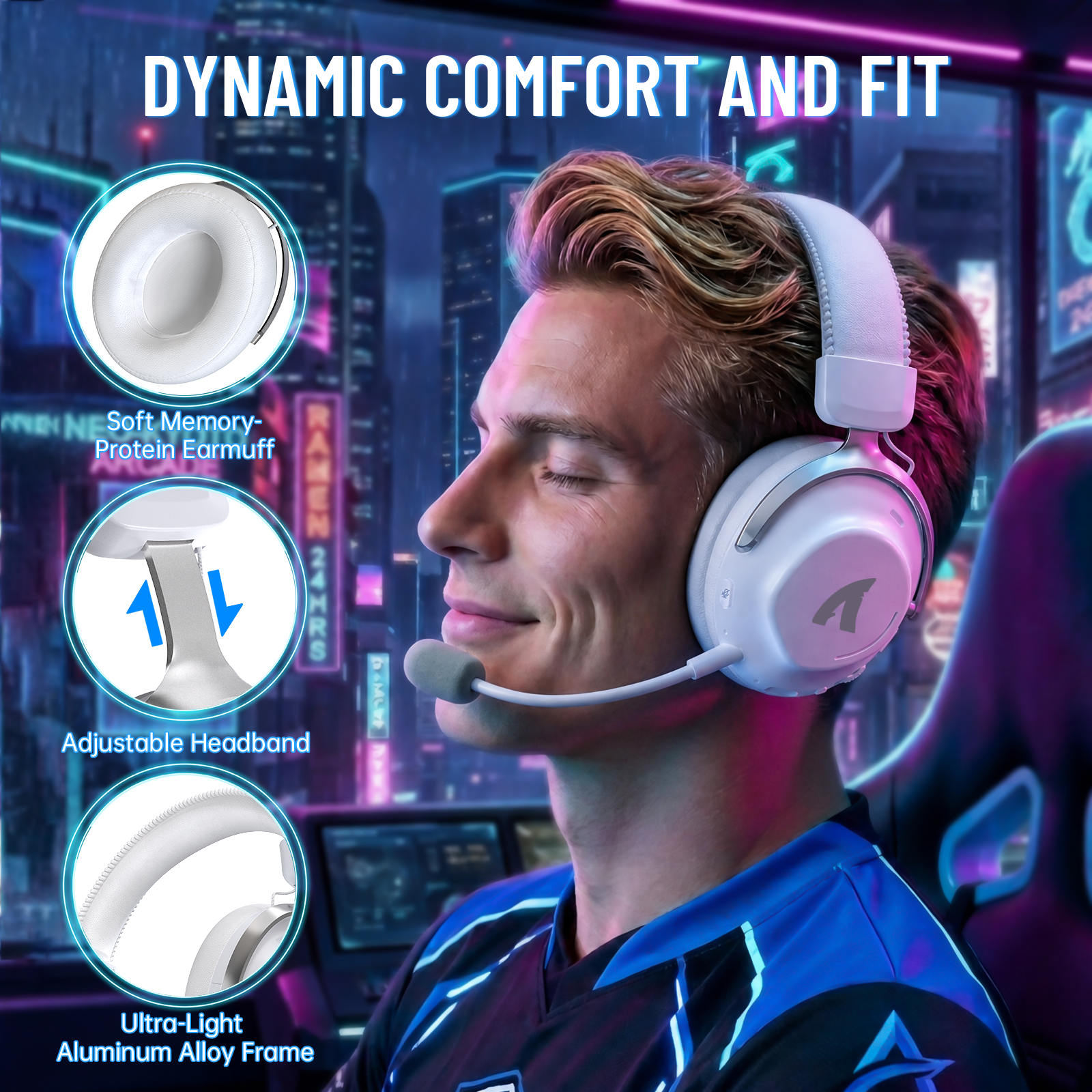 ATTACK SHARK L50PRO Tri-Mode Wireless Gaming Headset
