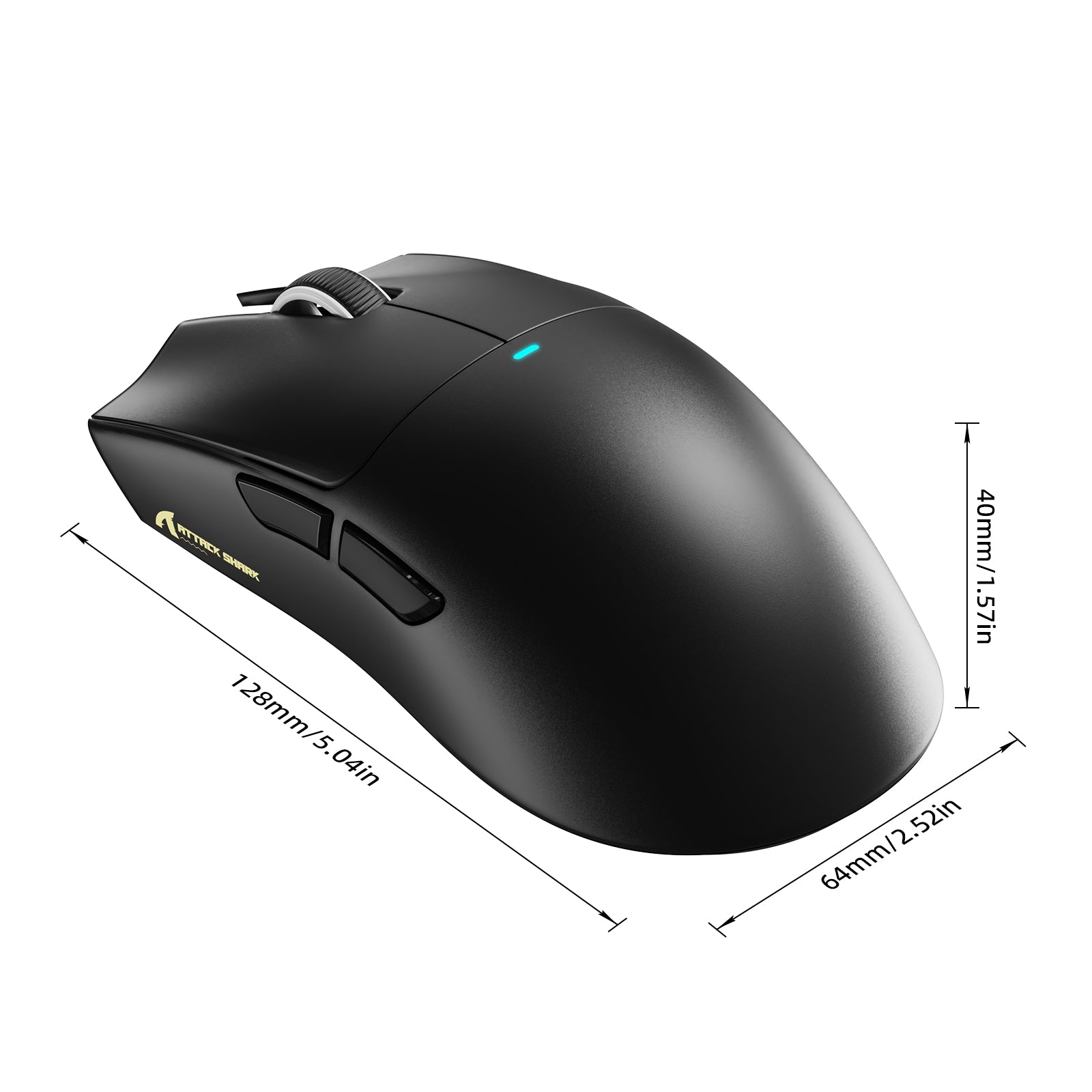 Bezprzewodowa mysz gamingowa ATTACK SHARK X11 PRO V2 z wyświetlaczem TFT i stacją ładującą