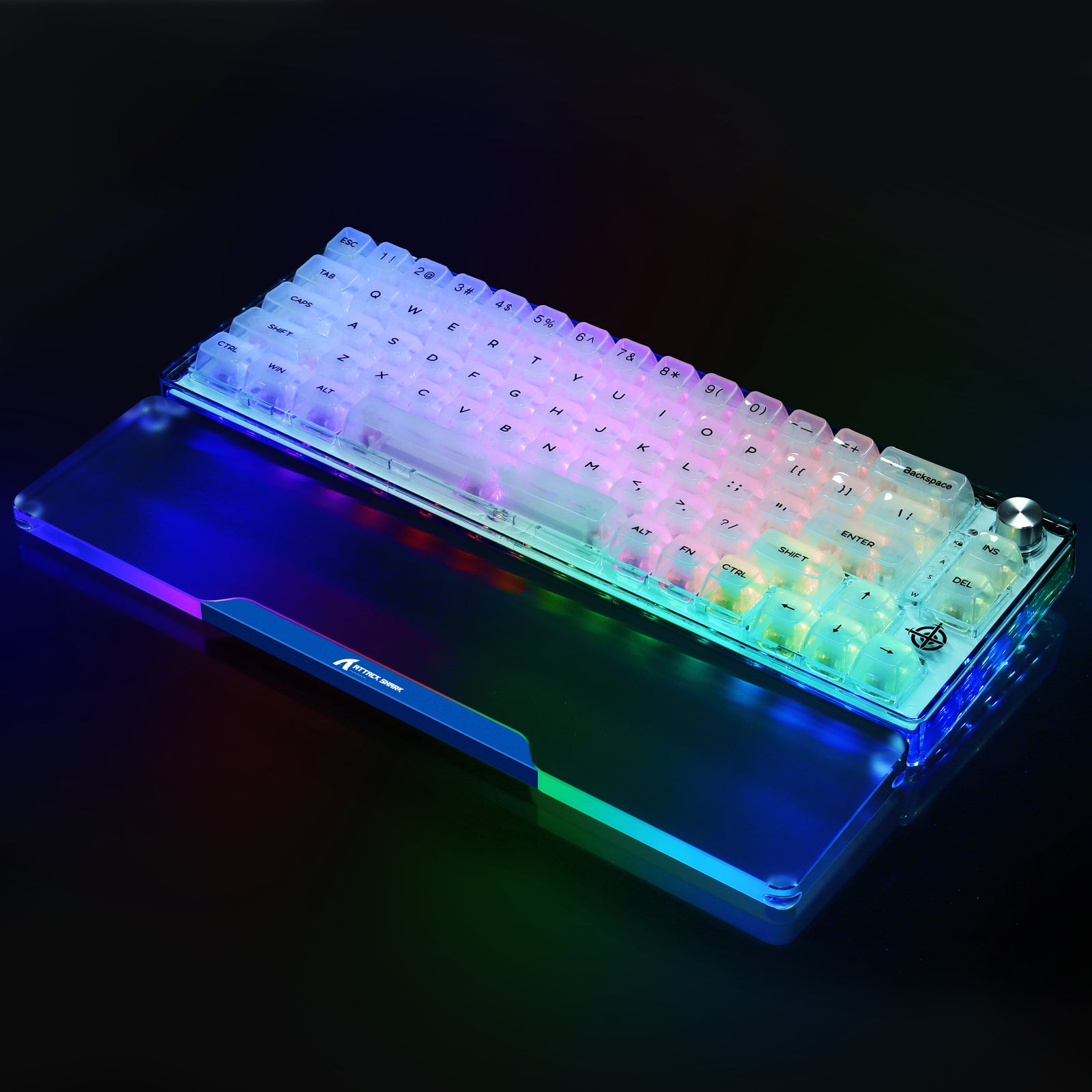 ATTACK SHARK 68 KEYS ACRYLIC WRIST REST (TEST)