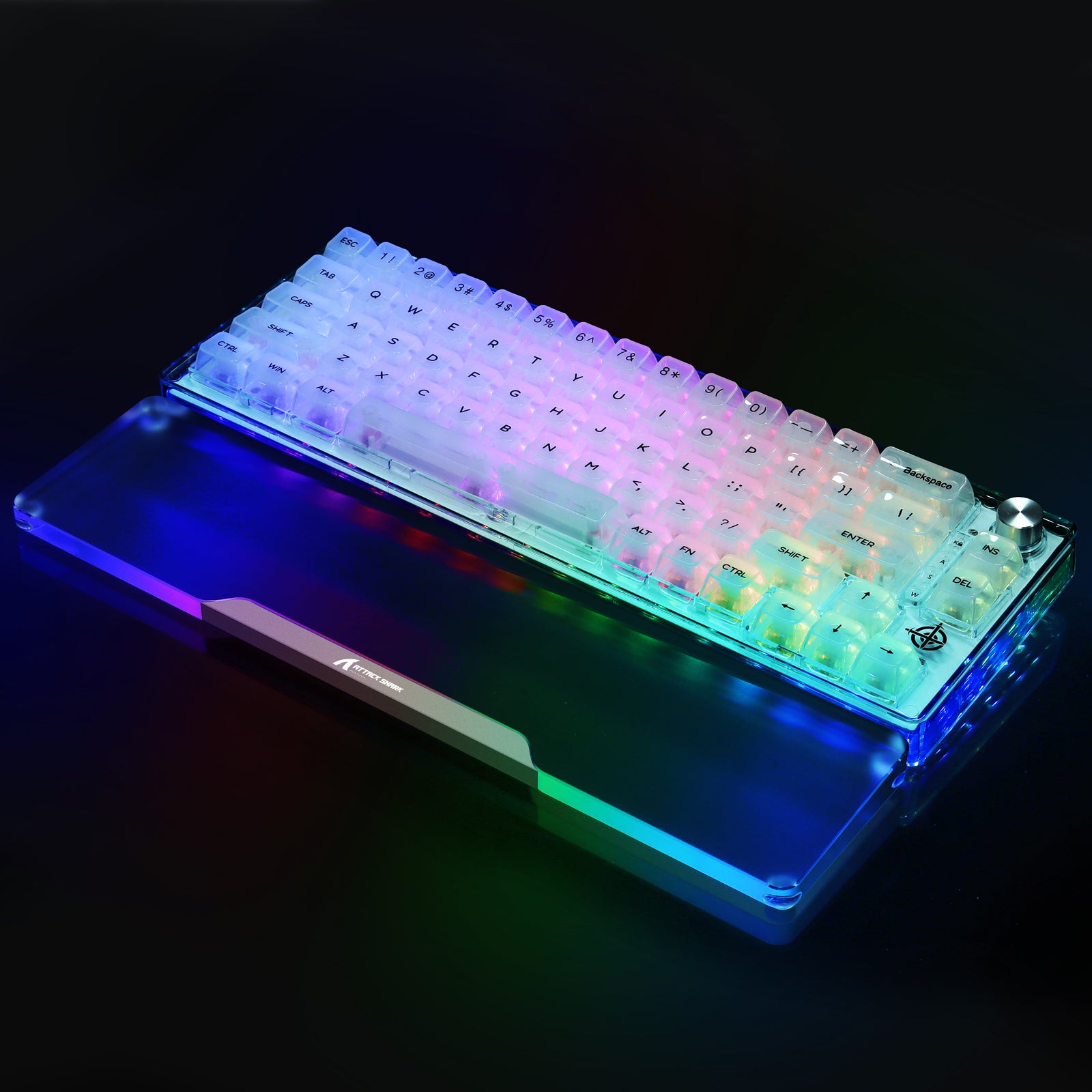 ATTACK SHARK 68 KEYS ACRYLIC WRIST REST (TEST)