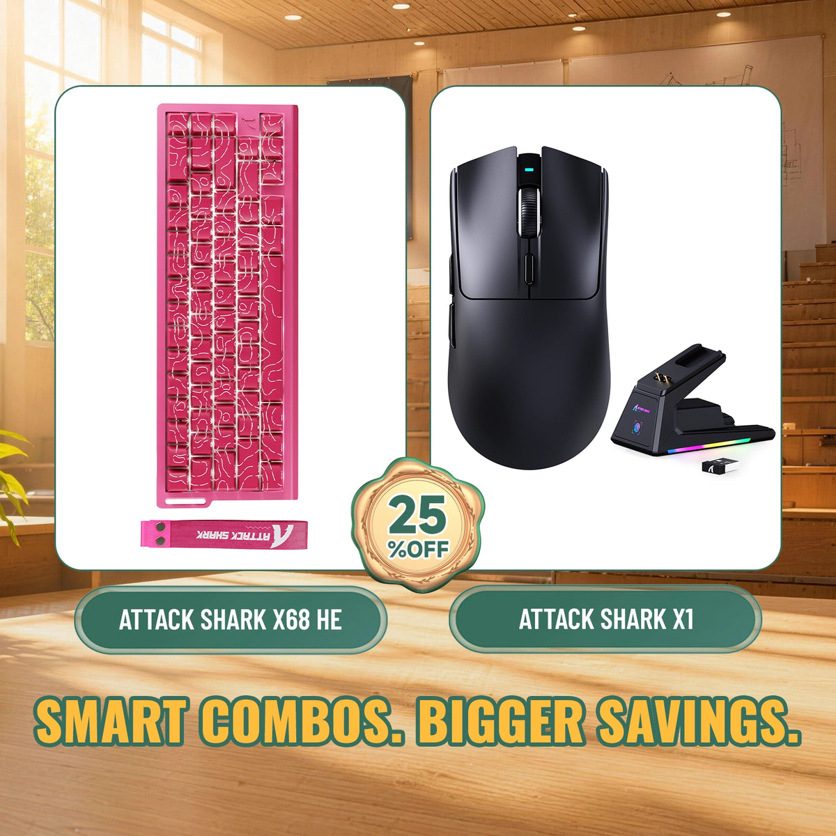 Rapid-Trigger Keyboard | Wireless Rechargeable Mouse - Attack Shark