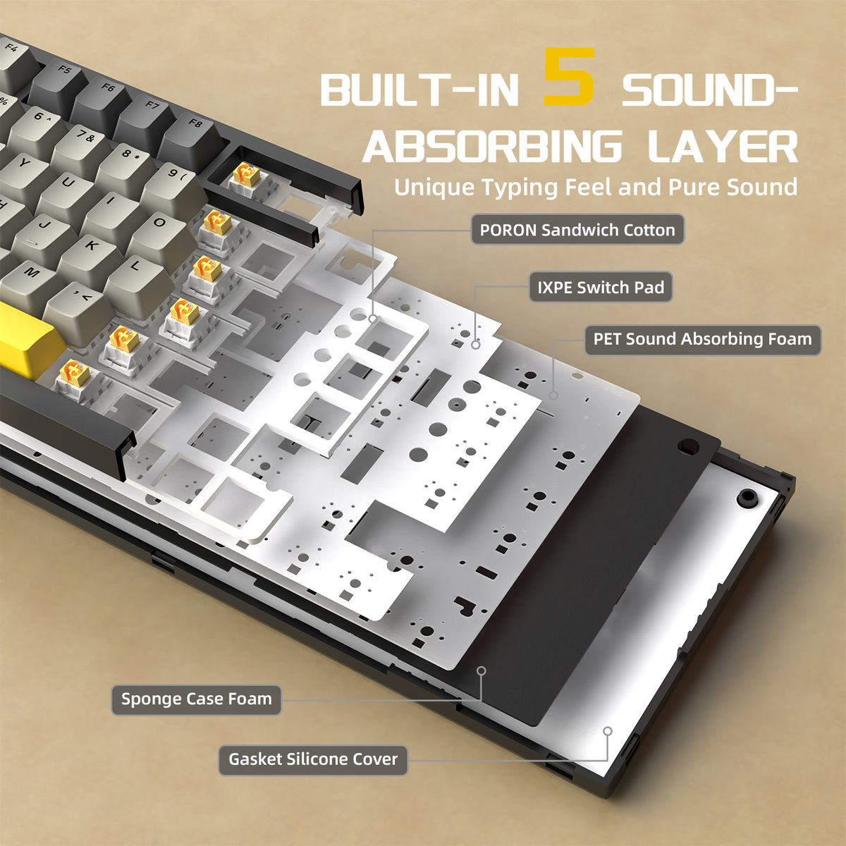 Gaming Keyboard Excellence | Hot-Swappable & Customizable