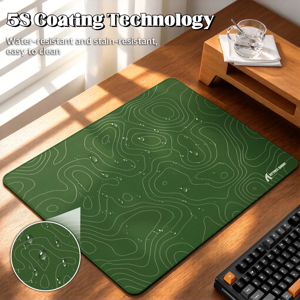 Tapis de souris gaming eSport ATTACK SHARK CM02SE (405x305x4 MM)