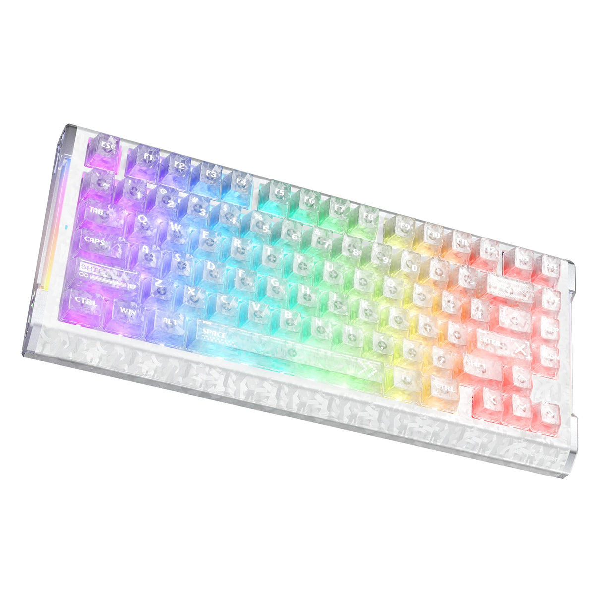 ATTACK SHARK R86 HE 카본 파이버 유선 래피드 트리거 마그네틱 스위치 게이밍 키보드(C01 ULTRA RGB 코일 케이블 포함)