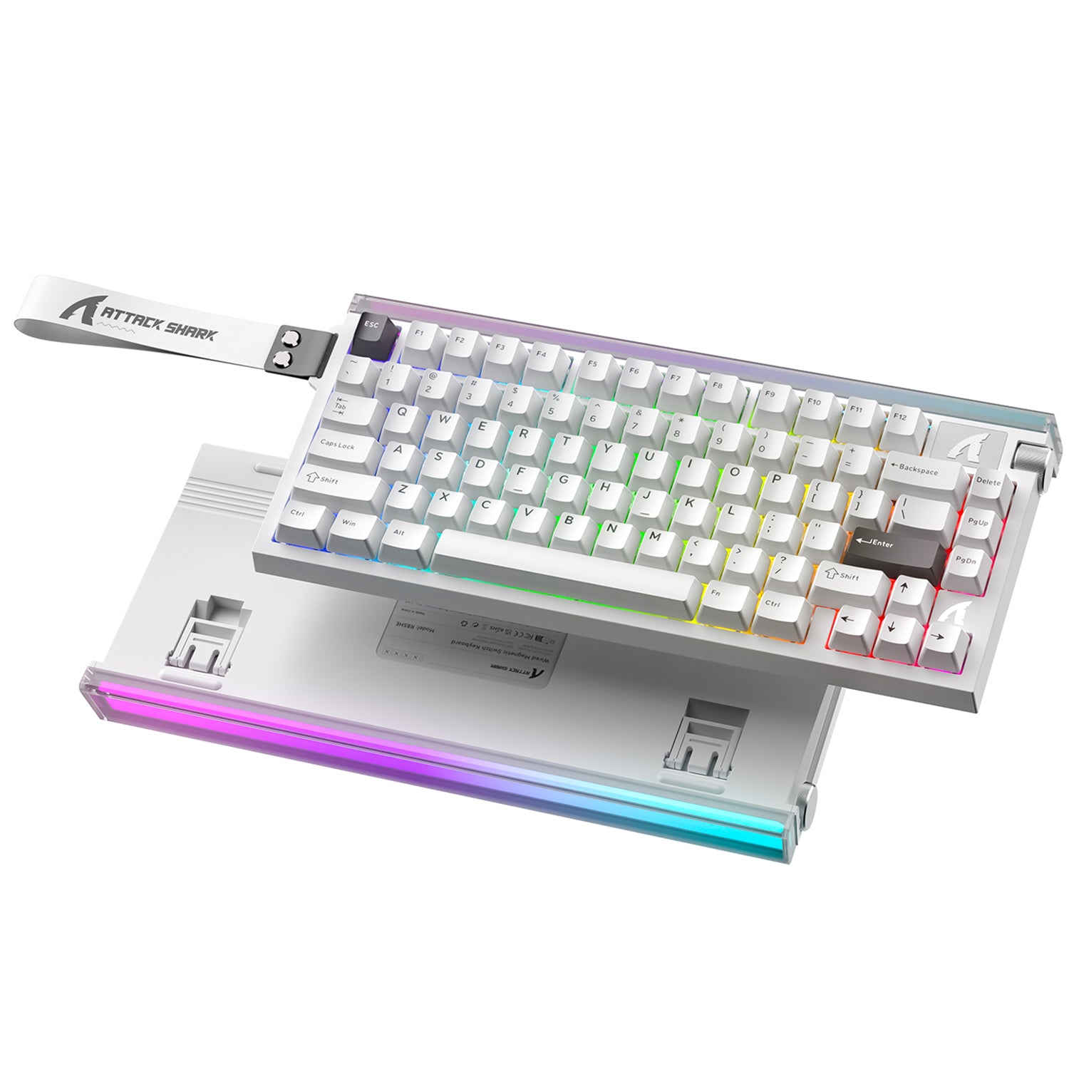 ATTACK SHARK R85 HE Rapid Trigger Keyboard Magnetic Switch with Custom Lightbox