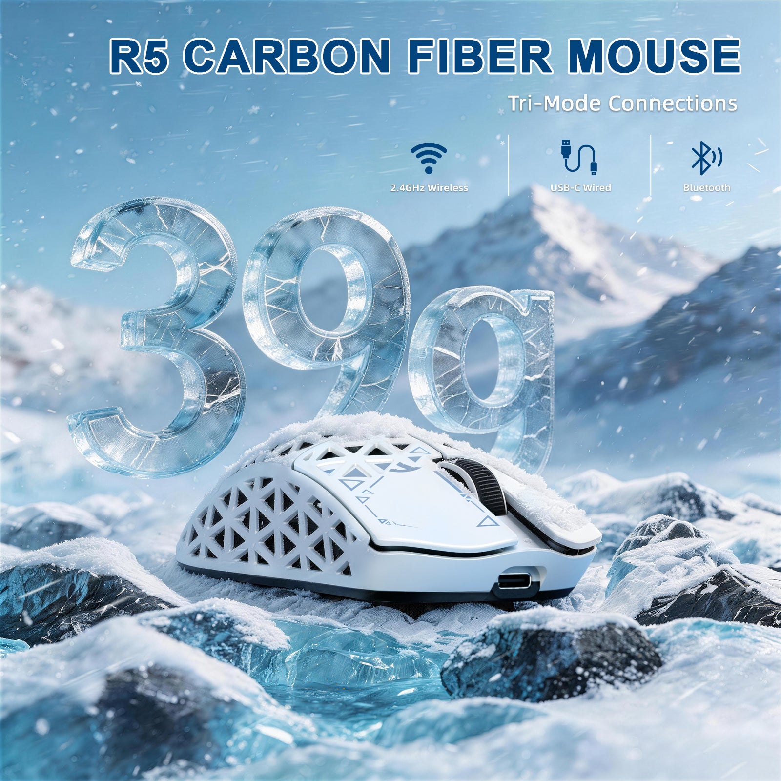 ATTACK SHARK R68 HE & R5 ULTRA カーボンファイバーゲーミングバンドル